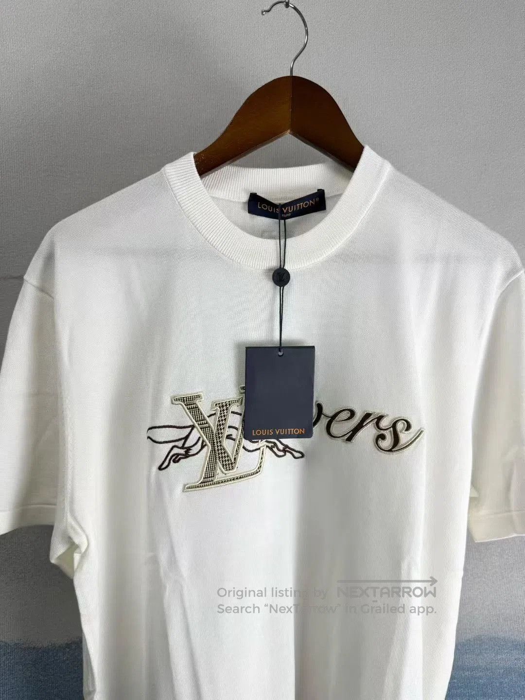 Louis Vuitton Louis Vuitton White Fox Letter Embroidery Tee. Size US L / EU 52-54 / 3 - 2 Thumbnail