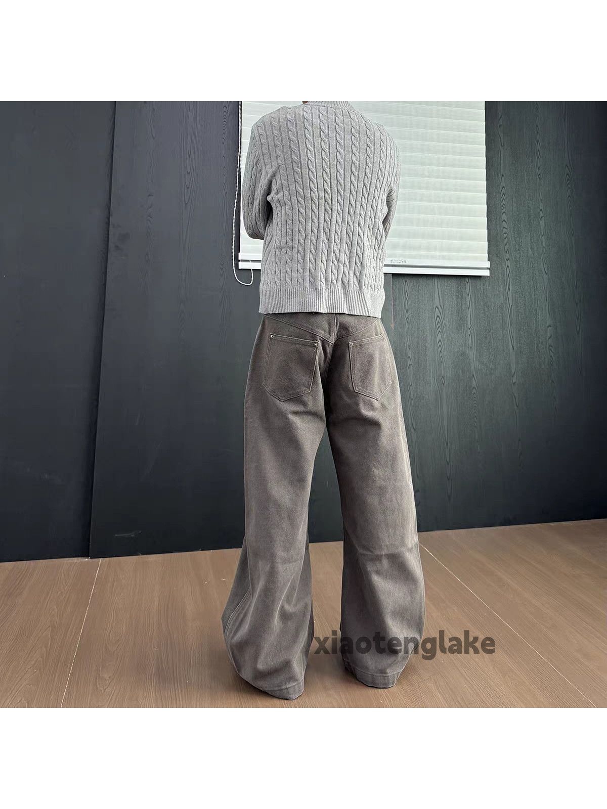 Vintage xtl washed faded cleanfit yuppie y2k hiphop flared pants Size US 33 - 1 Thumbnail