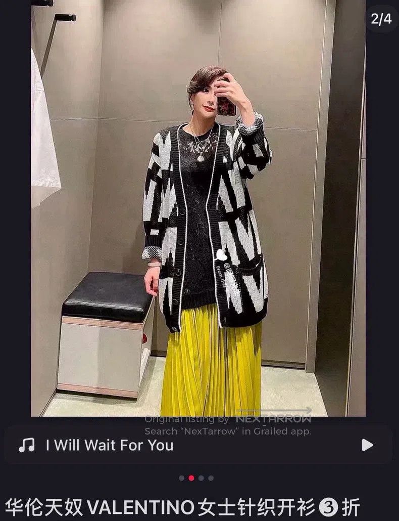 Valentino Valentino Black and white striped cardigan Size XS / US 0-2 / IT 36-38 - 7 Thumbnail
