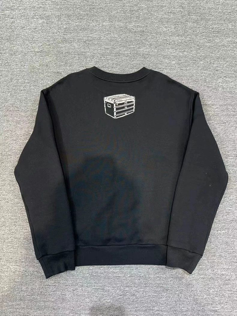Louis Vuitton Louis Vuitton Black Tool Embroidered Sweatshirt -2505 Size US L / EU 52-54 / 3 - 2 Thumbnail