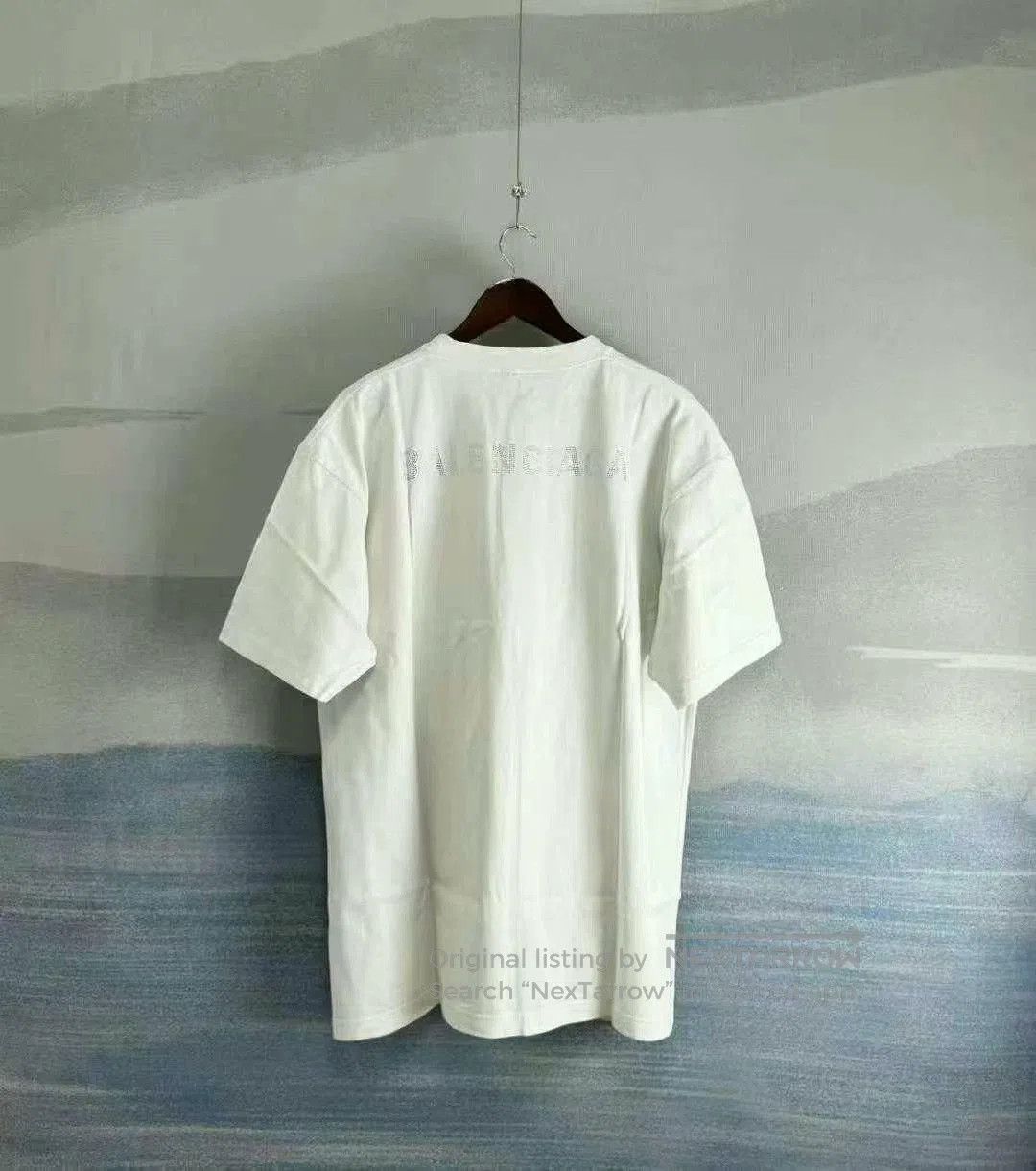 Balenciaga balenciaga short sleeve embellished white t. Size XXS / US 00 / IT 34 - 2 Thumbnail