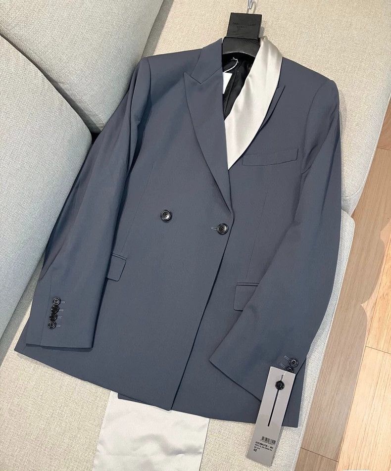 Dior Dior Men's catwalk haze blue streamer suit 2502-Nextarrow Size 48R - 2 Thumbnail