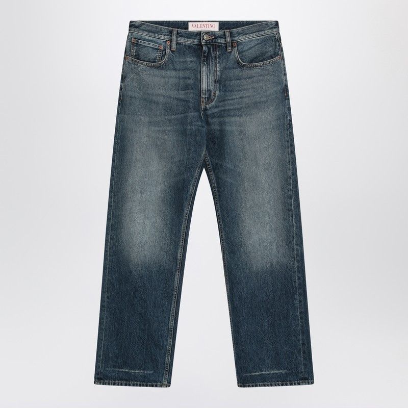 Valentino Valentino Blue Washed Denim Jeans Size US 30 / EU 46 - 1 Thumbnail