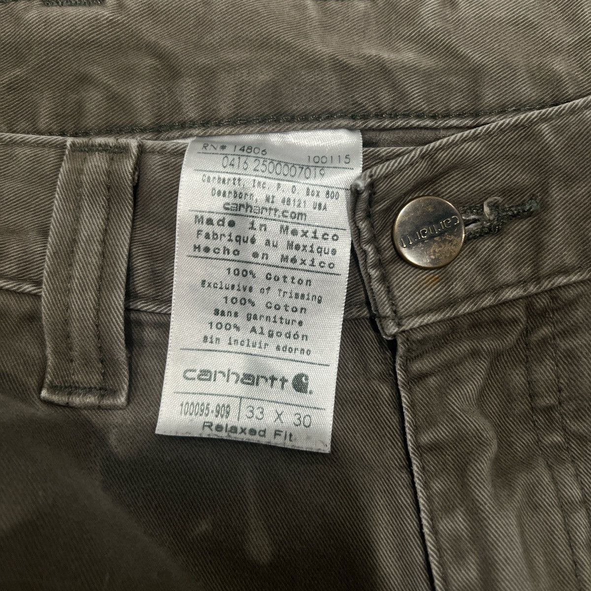 Vintage Carhartt pants Size US 33 - 3 Thumbnail