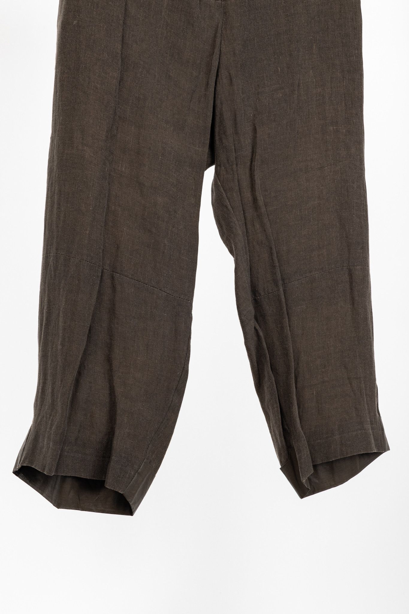 Annette Gortz Annette Gortz SS/16 Posh Brown Linen Cropped Pants Size 41" - 5 Thumbnail