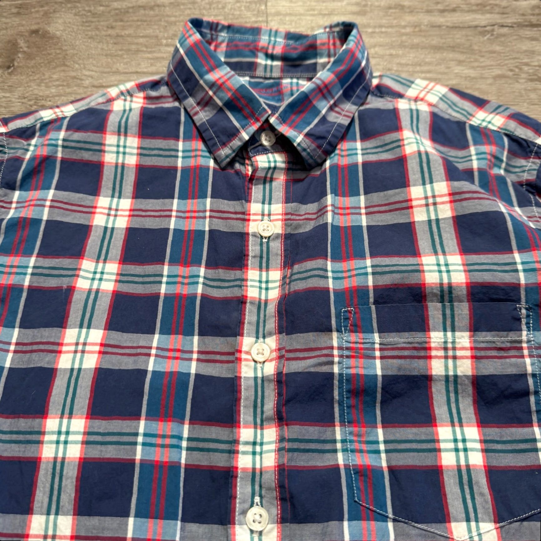 J.Crew J.CREW Shirt Mens Small Blue Plaid Light Weight 100% Cotton Slim Fit Casual Size US S / EU 44-46 / 1 - 3 Thumbnail