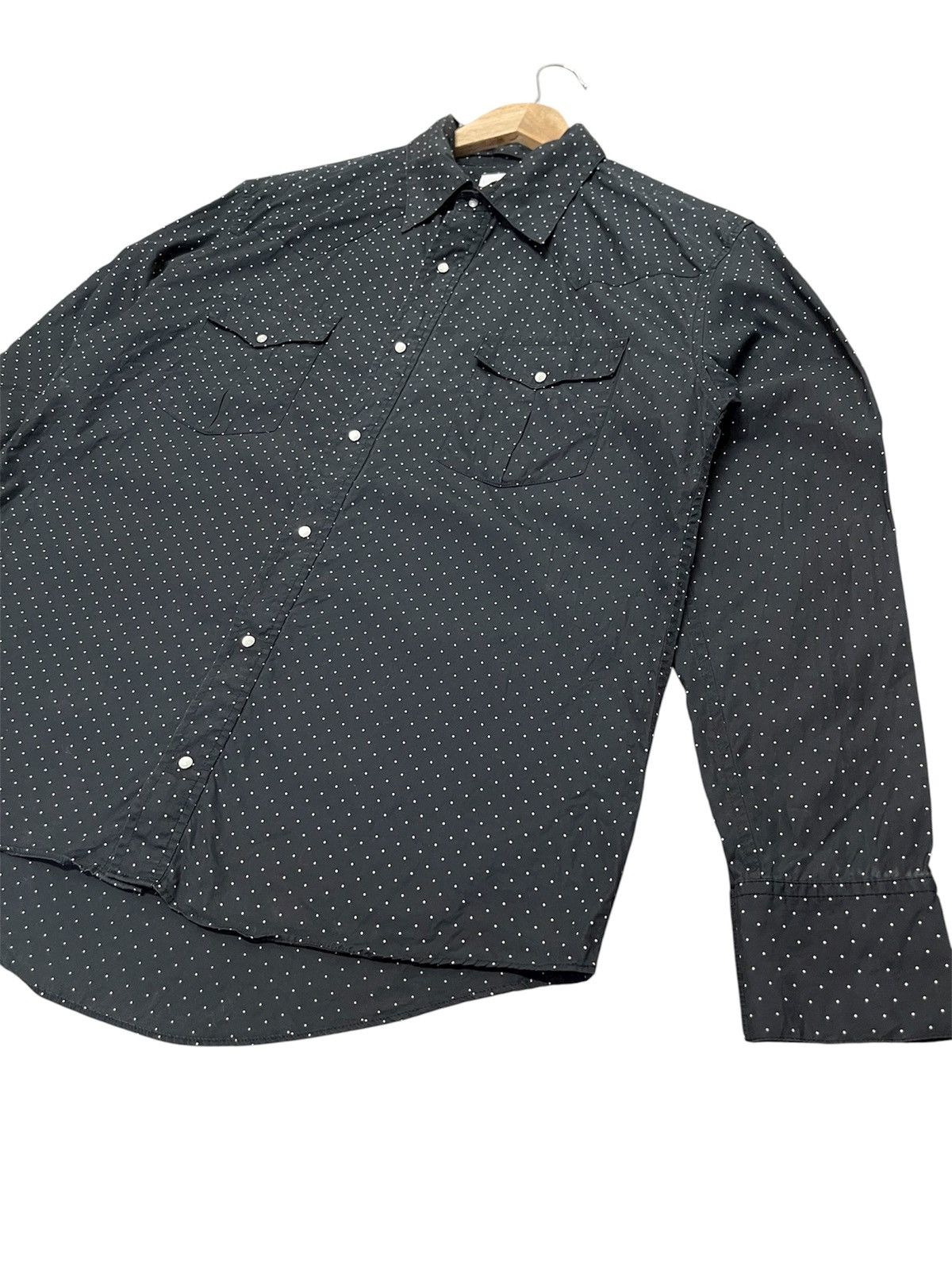 Visvim Visvim Polka dot Button Up Long Sleeve Tshirt (M) Size US M / EU 48-50 / 2 - 8 Thumbnail