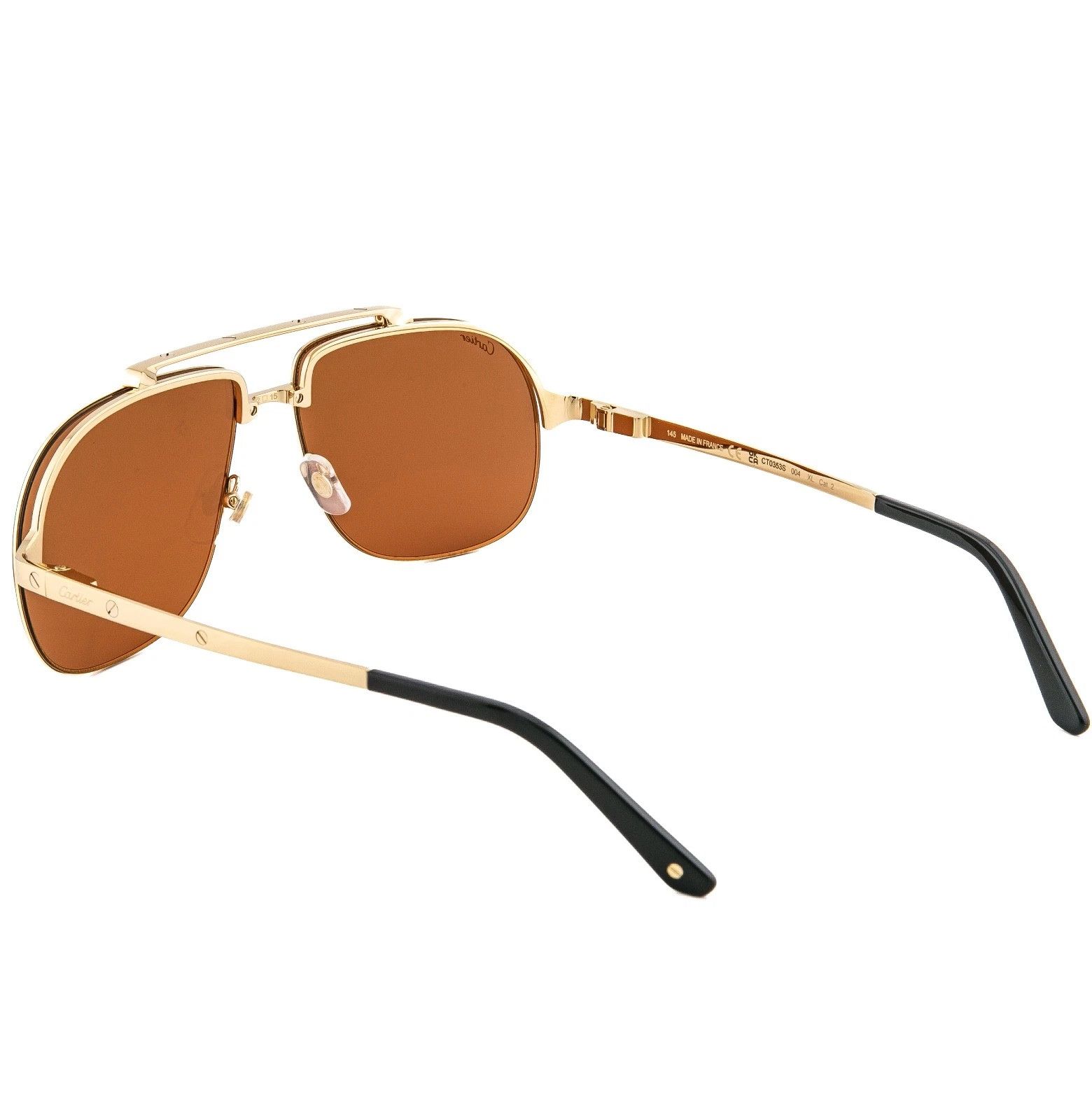 Cartier CARTIER Santos Dumont Screw CT0353S Aviator Sunglasses 0353 Size ONE SIZE - 7 Thumbnail