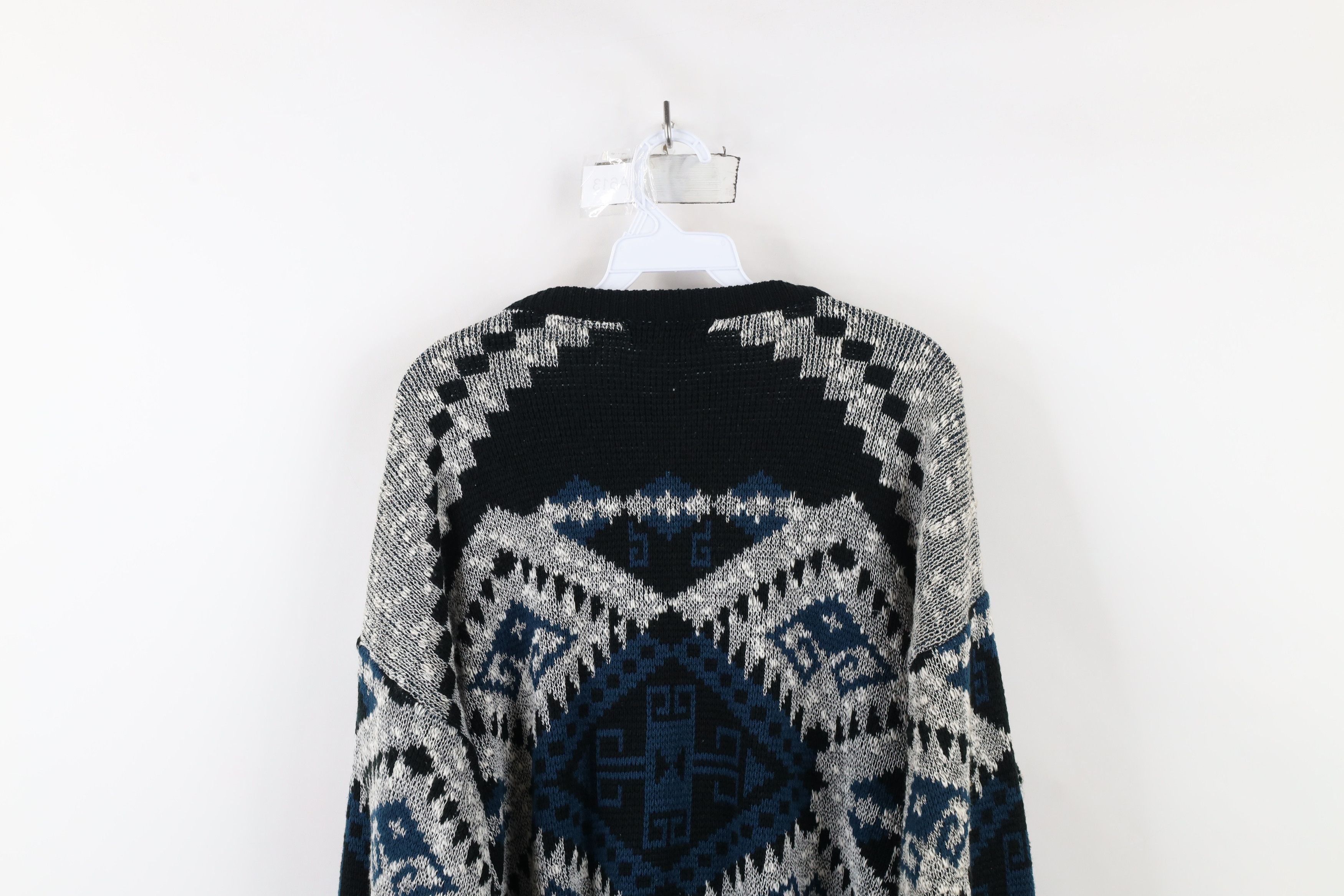 Vintage Vintage 90s Coogi Style Fiesta Geometric Knit Dad Sweater Size US XL / EU 56 / 4 - 10 Thumbnail