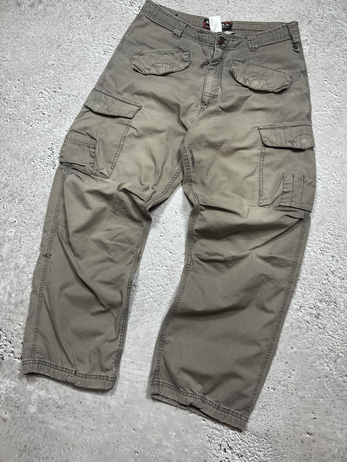 O'Neill × Vintage O’Neill Baggy Faded Cargo Pants Wide Fit Workwear Style Size US 34 / EU 50 - 2 Thumbnail