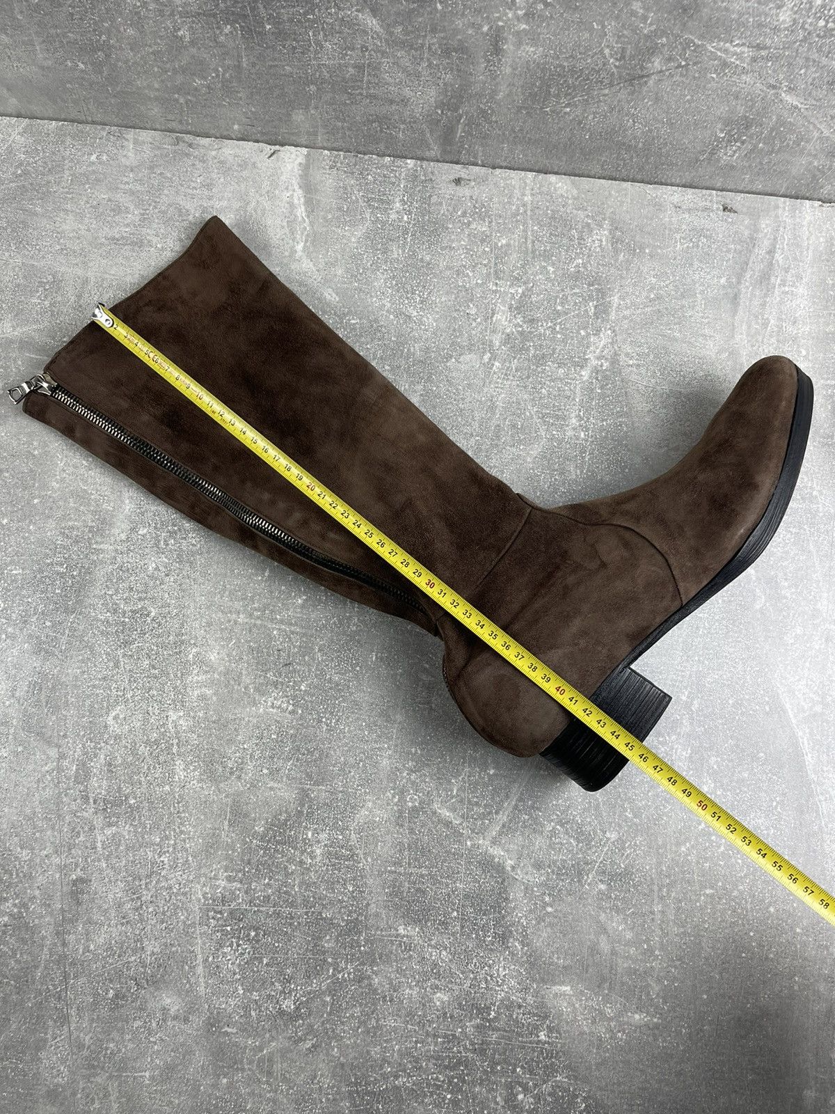 Denis Simachev Denis Simachëv Archives Brown Suede Leather High Boots Size US 11 / EU 44 - 14 Thumbnail