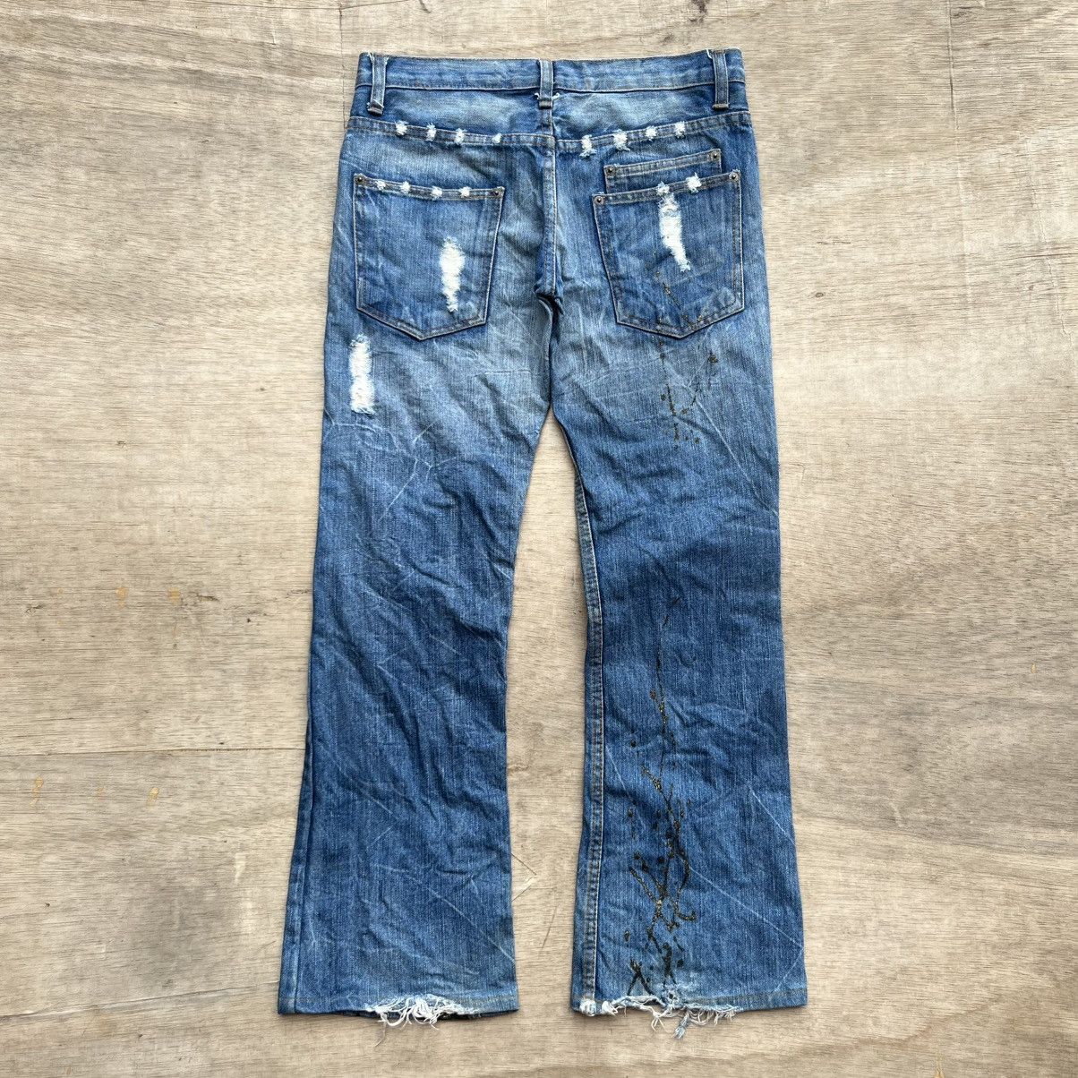 If Six Was Nine × Japanese Brand KUI DISTRESSED DENIM BOOTCUT IF SIX WAS NINE STYLE Size US 32 / EU 48 - 9 Thumbnail