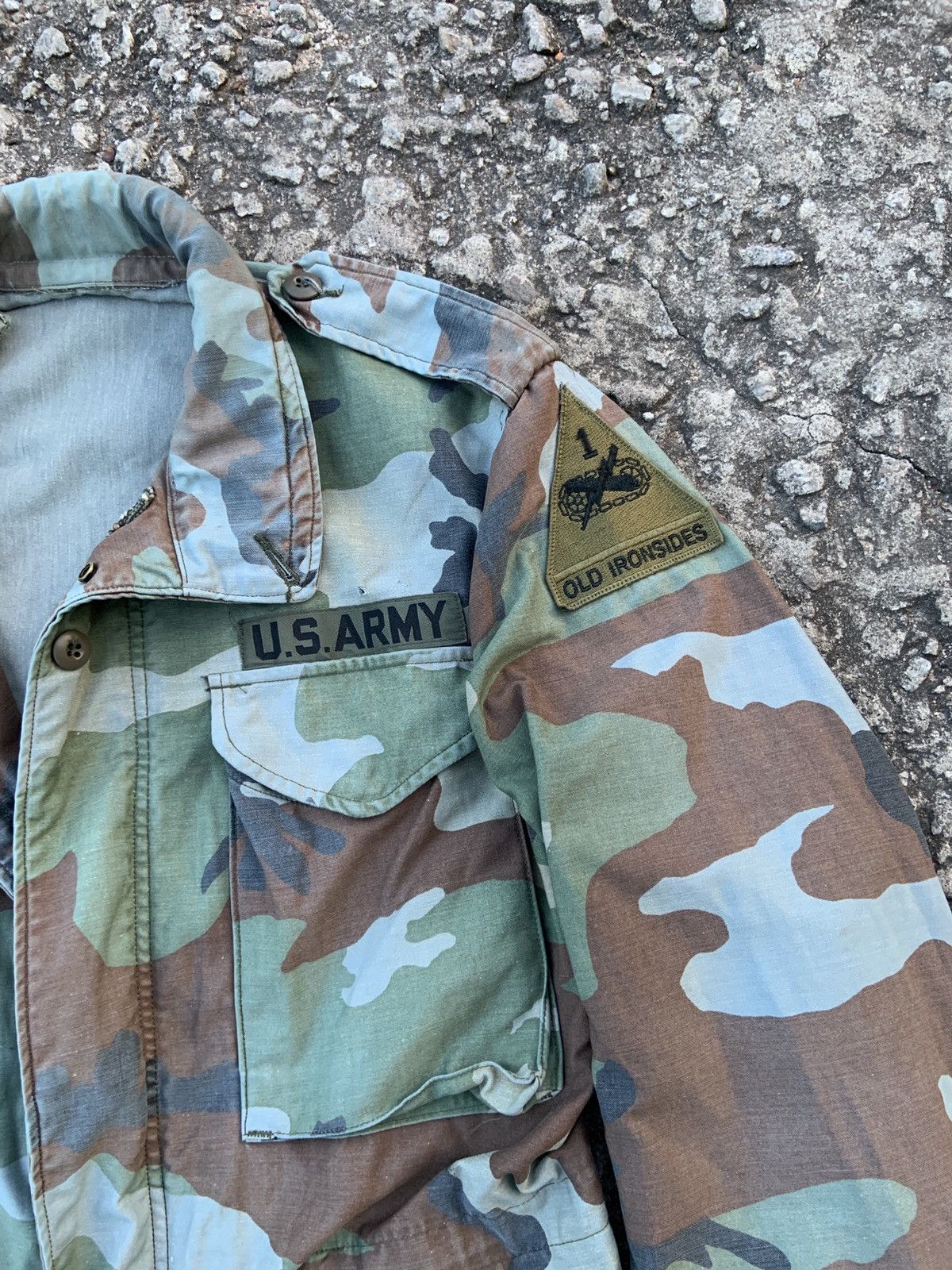 Other VTG 70’s U.S. Army M65 Field Woodland Old Ironside Jacket Size US L / EU 52-54 / 3 - 3 Thumbnail