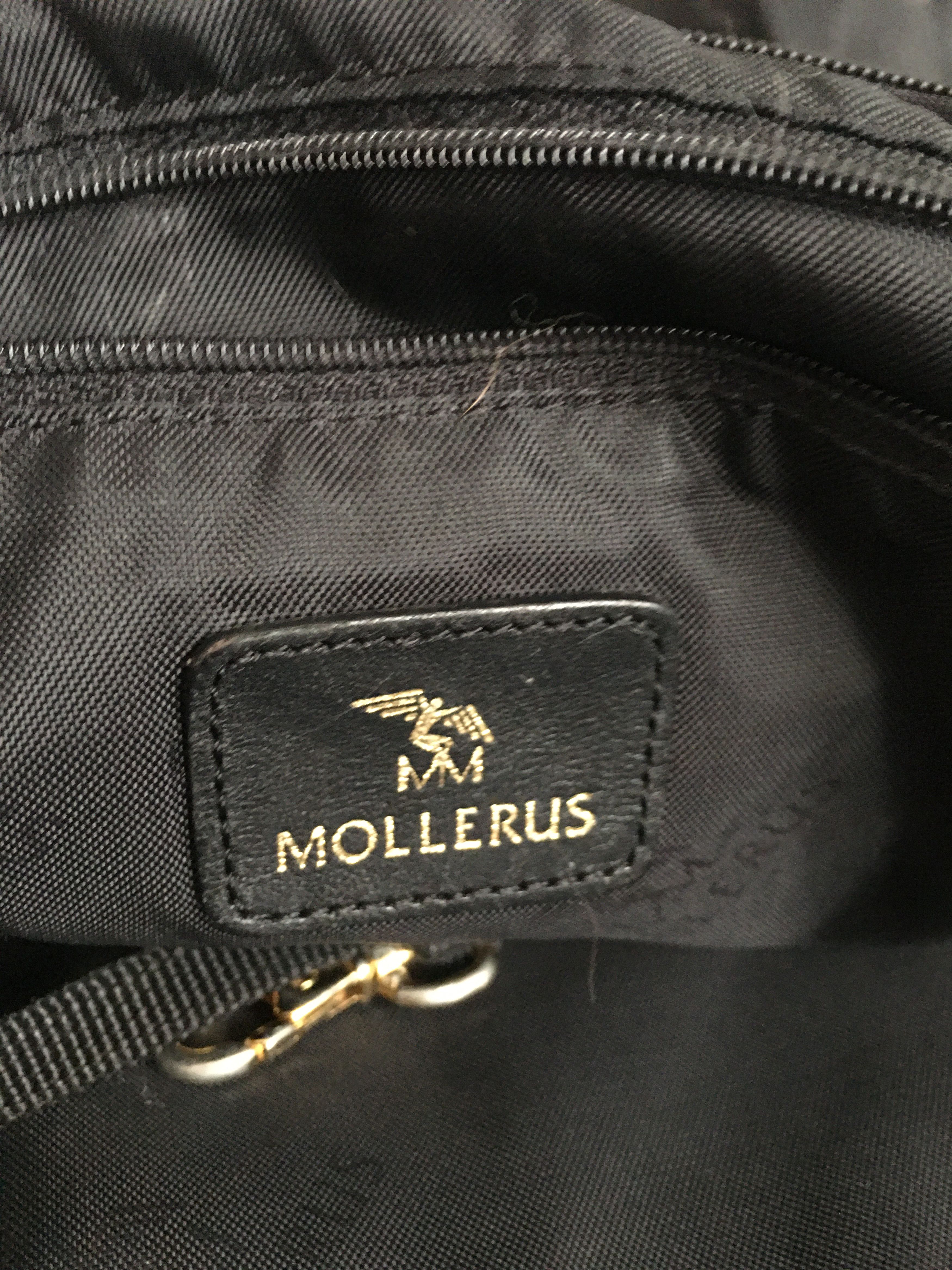 Maison Mollerus Maison Mollerus Nylon Black Monogram Shoulder Bag Size ONE SIZE - 14 Thumbnail