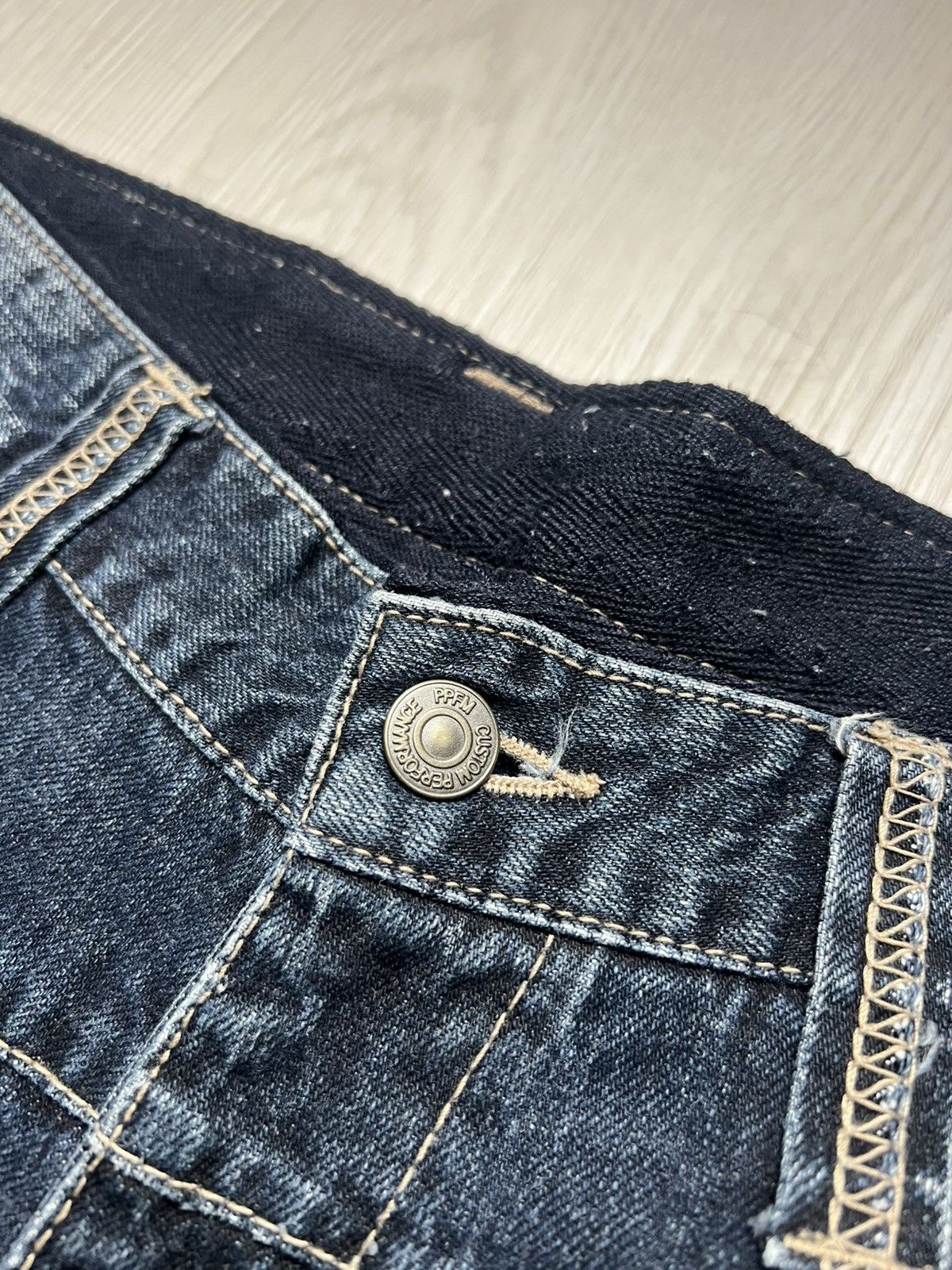PPFM PPFM Hybrid Zipper Denim Punk Bondage Style Size US 31 - 7 Thumbnail