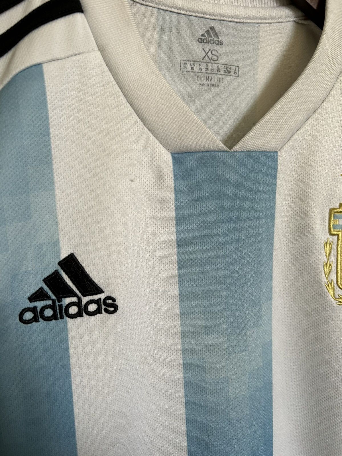 Adidas Argentina 2018 Adidas Home World Cup Football Soccer Jersey Size US XS / EU 42 / 0 - 6 Thumbnail