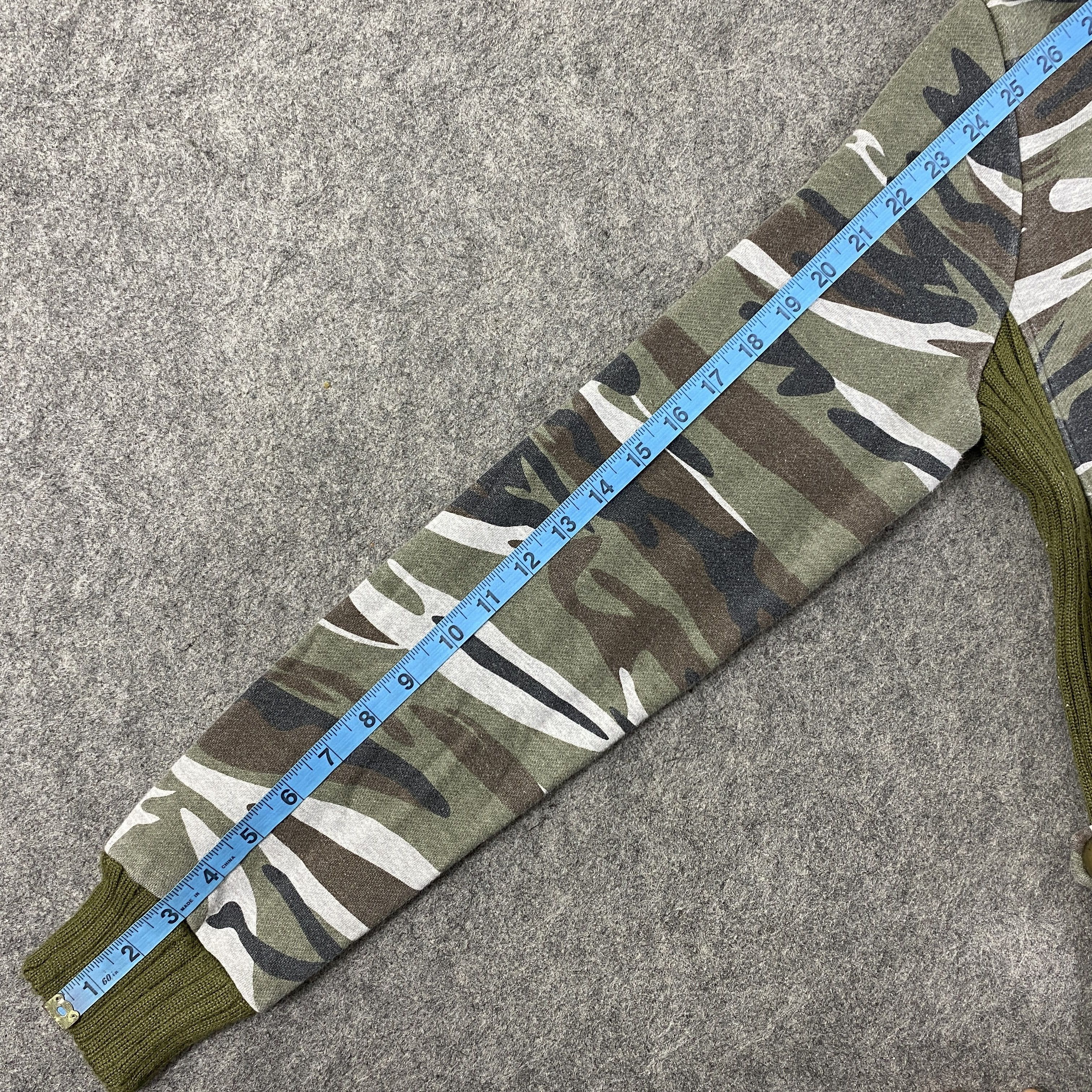 Japanese Brand Vintage Camo Design Zipper Hoodie - SW0102 Size US XS / EU 42 / 0 - 7 Thumbnail