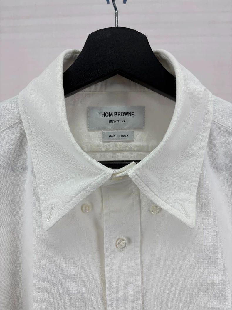 Thom Browne Thom Browne A blue and white four-barrel shirt Size US M / EU 48-50 / 2 - 3 Thumbnail