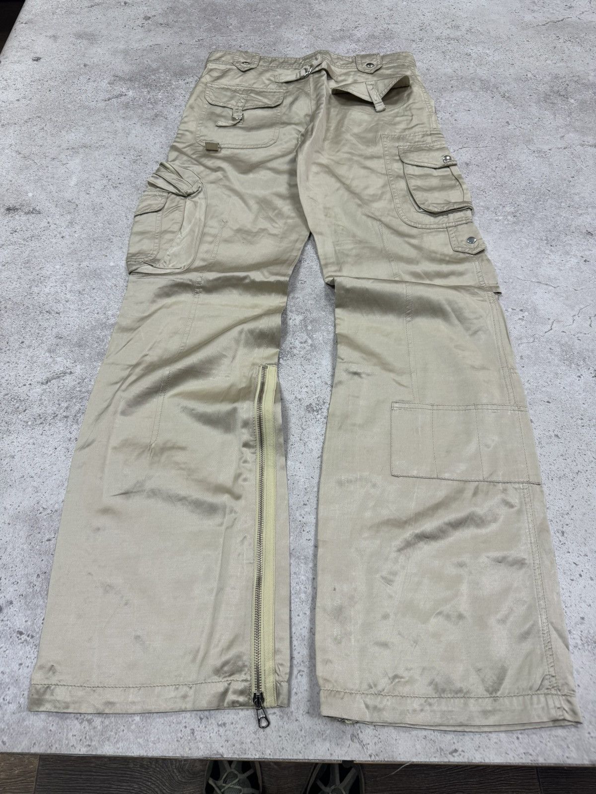 If Six Was Nine Vintage Japanese Parachute Y2K Cargo LGB Style Pant Size US 29 - 2 Thumbnail