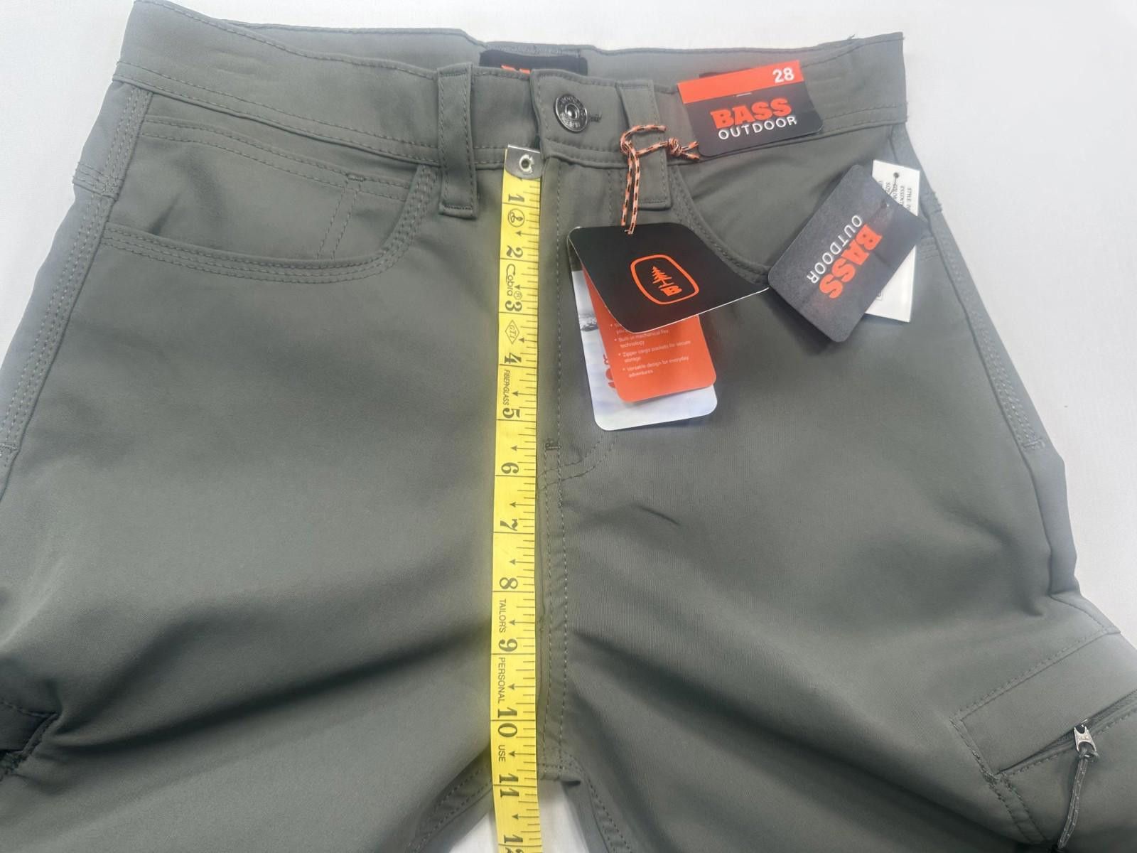 Bass Bass Outdoor Zipper Pockets Tech Cargo Chinos Mens 28/20 Size US 28 / EU 44 - 4 Thumbnail