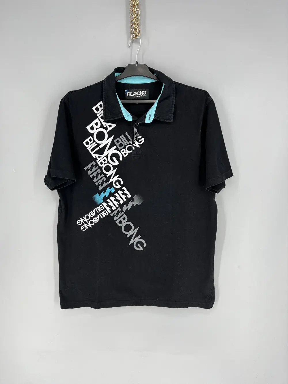 Billabong × Vintage Vintage Billabong Big Logo Surf Style Polo Tee Size US XL / EU 56 / 4 - 1 Thumbnail