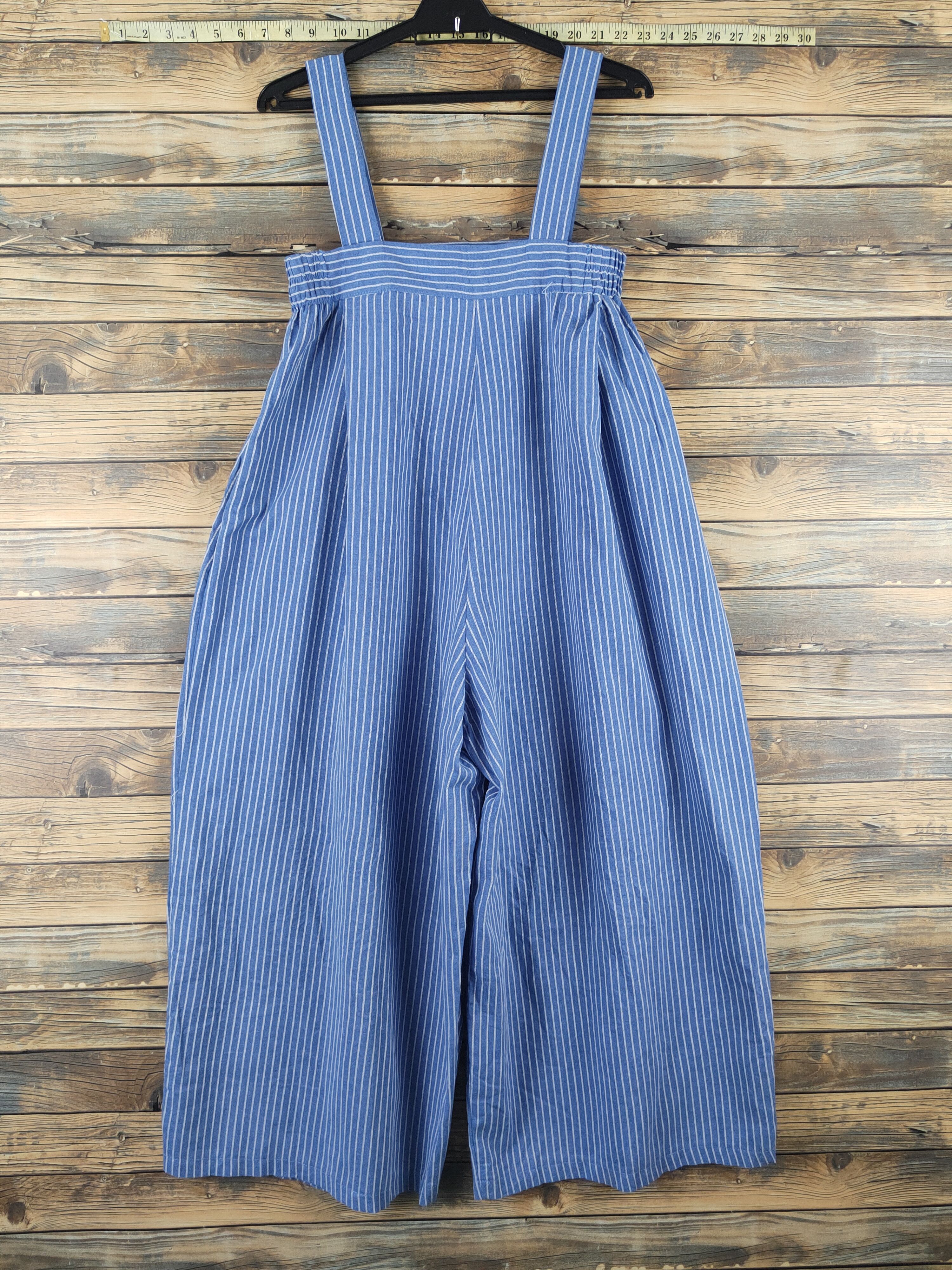 Japanese Brand × Vintage Avant Garde Fashion by F&T Blue Jumpsuits Size 42" / US 20 - 8 Thumbnail