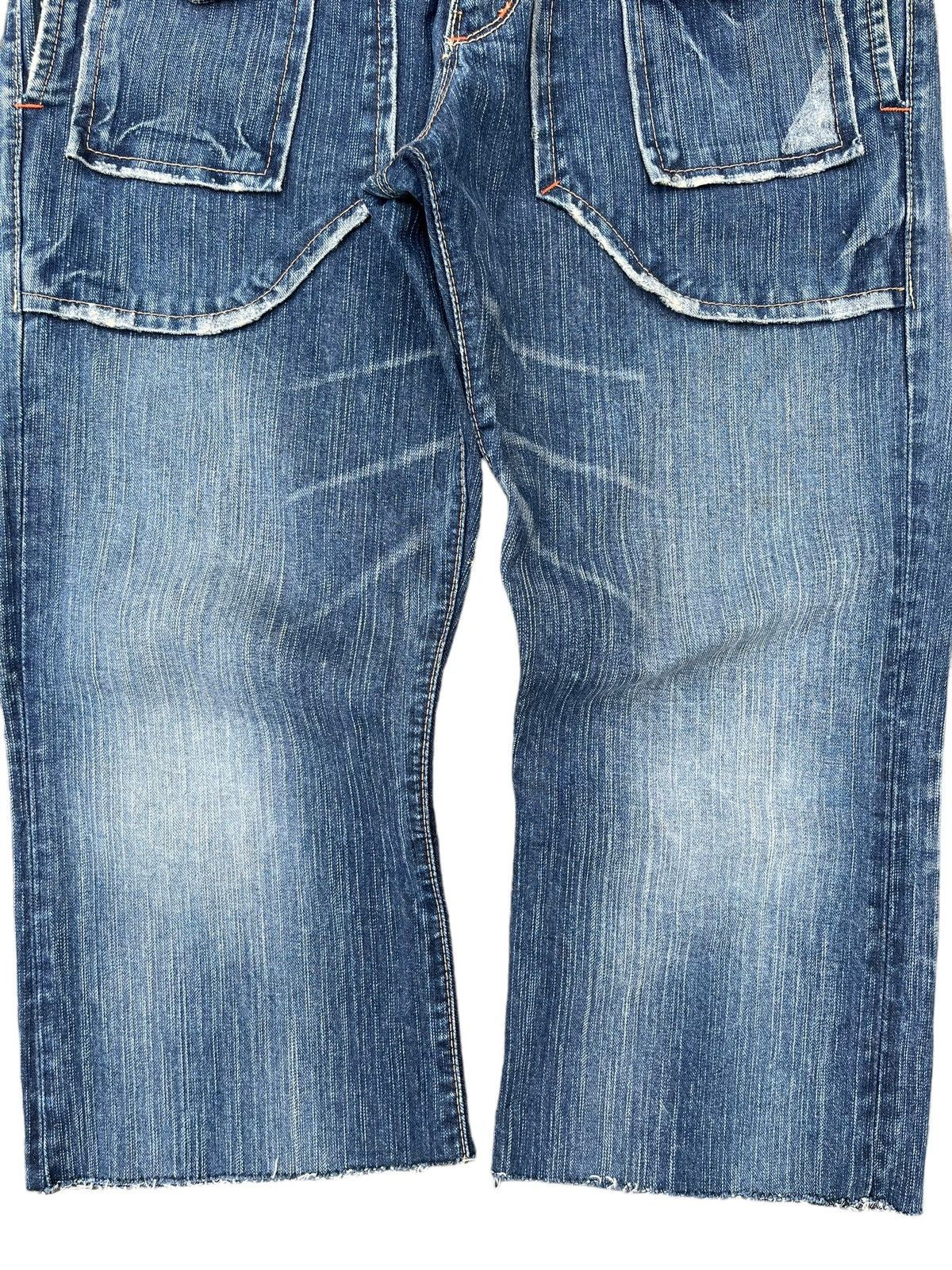Japanese Brand Vintage Japanese Brand Bush Pant Pocket Blue Washed Jorts Size US 34 / EU 50 - 5 Thumbnail