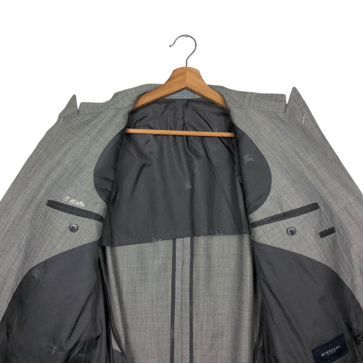 Burberry 📌Rich Grey Vintage Double Breast Chore Jacket Burberry Size US M / EU 48-50 / 2 - 15 Thumbnail