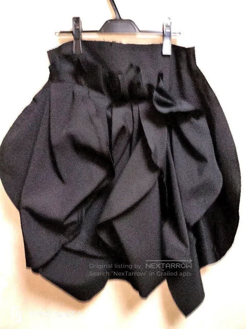 Comme des Garcons Comme Des Garcons size XS Black vintage lace design half s Size 23" - 2 Thumbnail