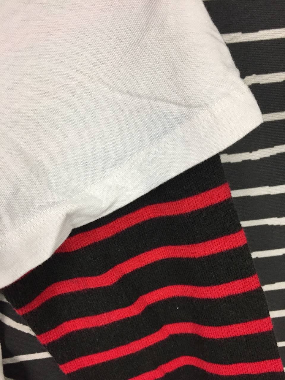 Diesel Diesel Embroidered Logo Layered Grunge Striped Sleeve Tee Size US M / EU 48-50 / 2 - 5 Thumbnail