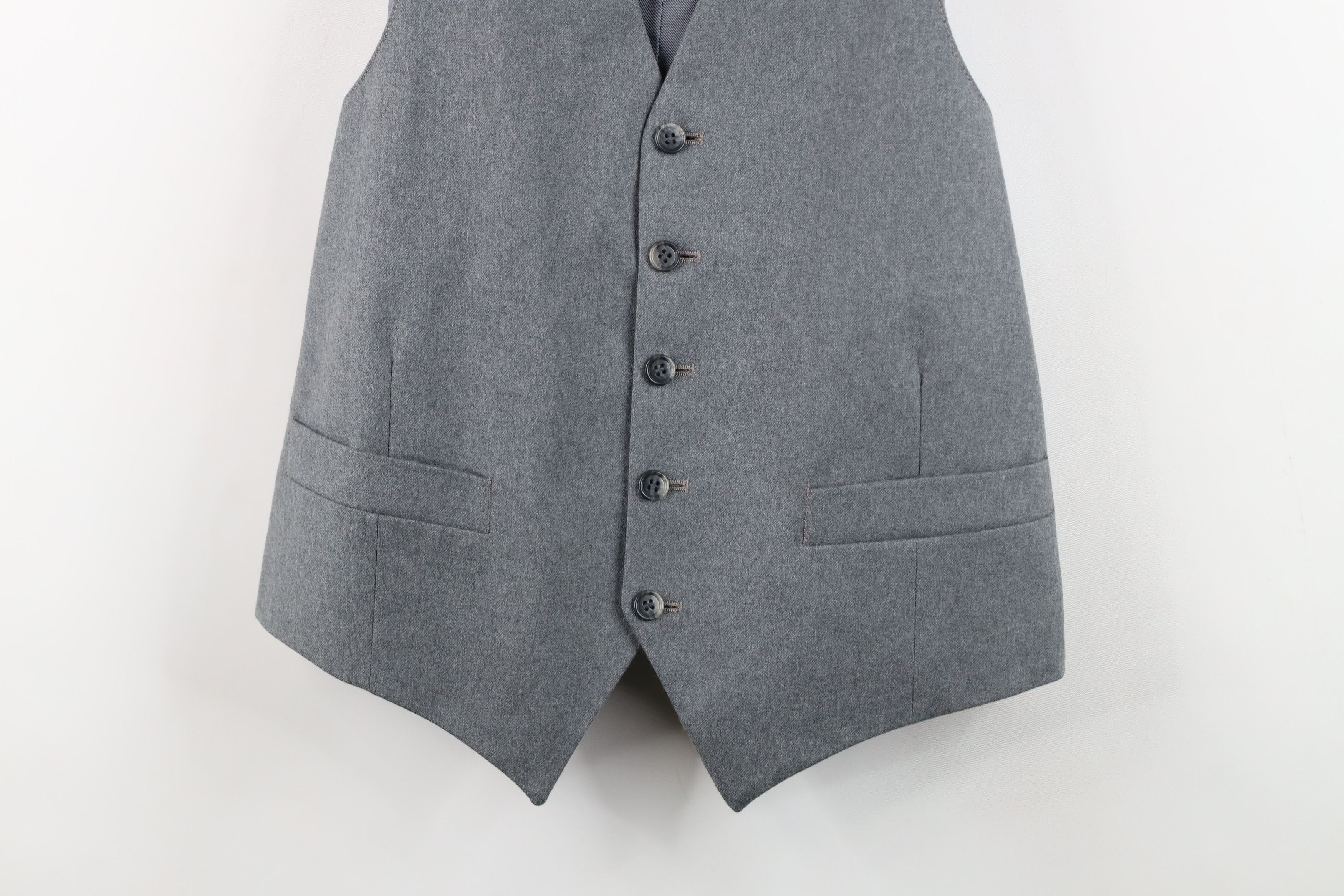 Vintage Vintage 60s 70s Streetwear Buckle Back Suit Vest Jacket Gray Size US M / EU 48-50 / 2 - 3 Thumbnail
