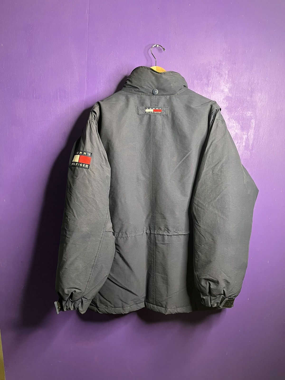 Tommy Hilfiger × Vintage Vintage 90s Tommy Hilfiger cargo puffer jacket Size US XL / EU 56 / 4 - 2 Thumbnail