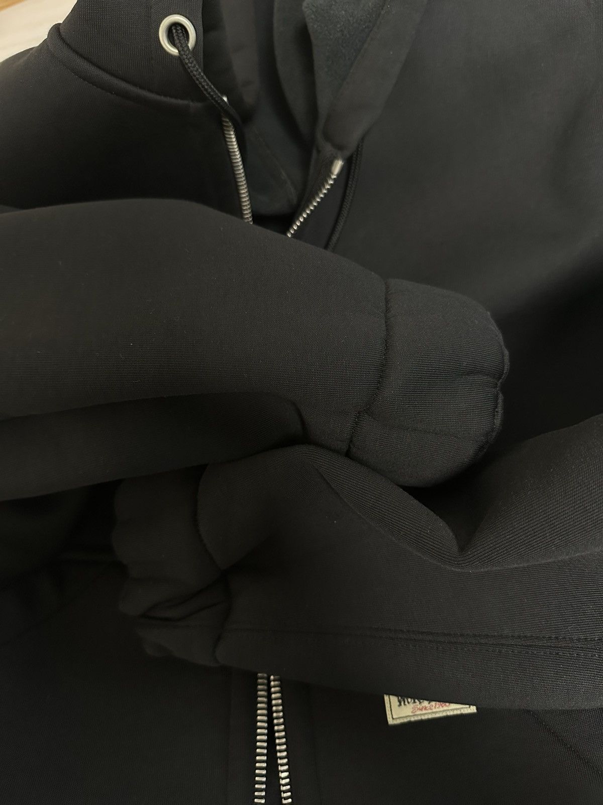 Our Legacy × Stussy Our Legacy x Stussy Work Shop Black Scuba Zip Hoodie Size US S / EU 44-46 / 1 - 8 Thumbnail