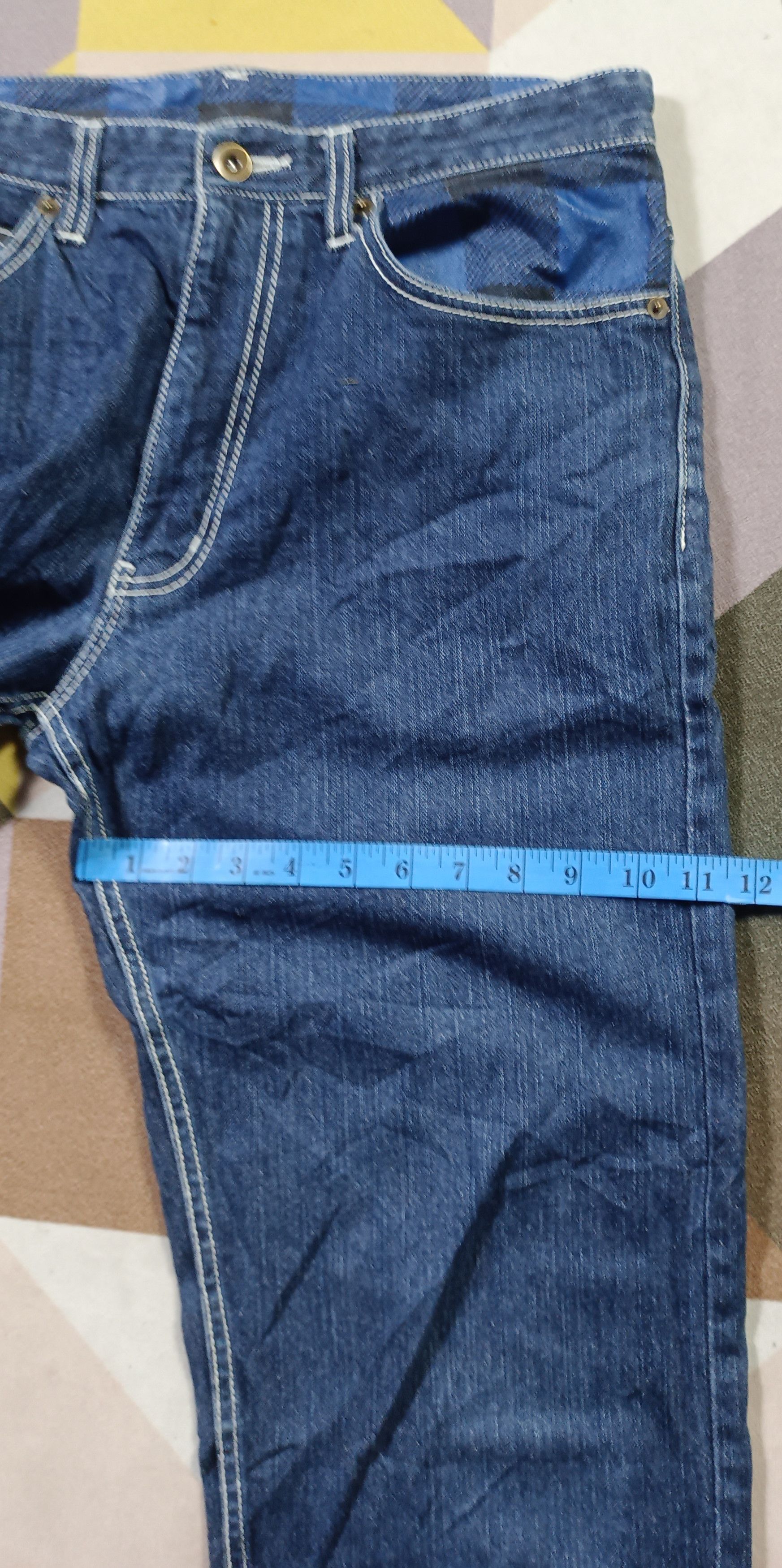 Japanese Brand Nakane Yasu Blok Design Denim style Travis Scott Size US 32 / EU 48 - 14 Thumbnail
