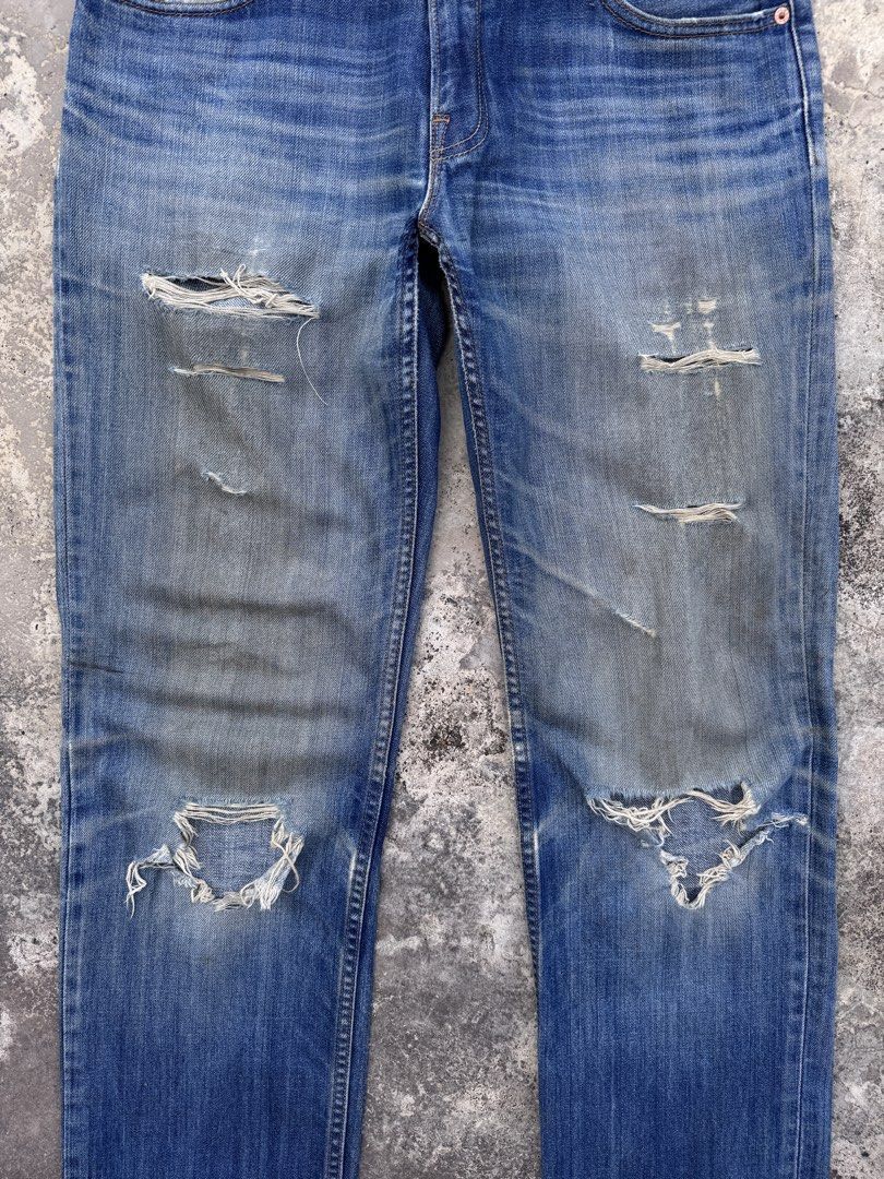 Levi's Vintage Levi's 502 Distressed Jeans ( SIZE 34 ) Size US 34 / EU 50 - 2 Thumbnail