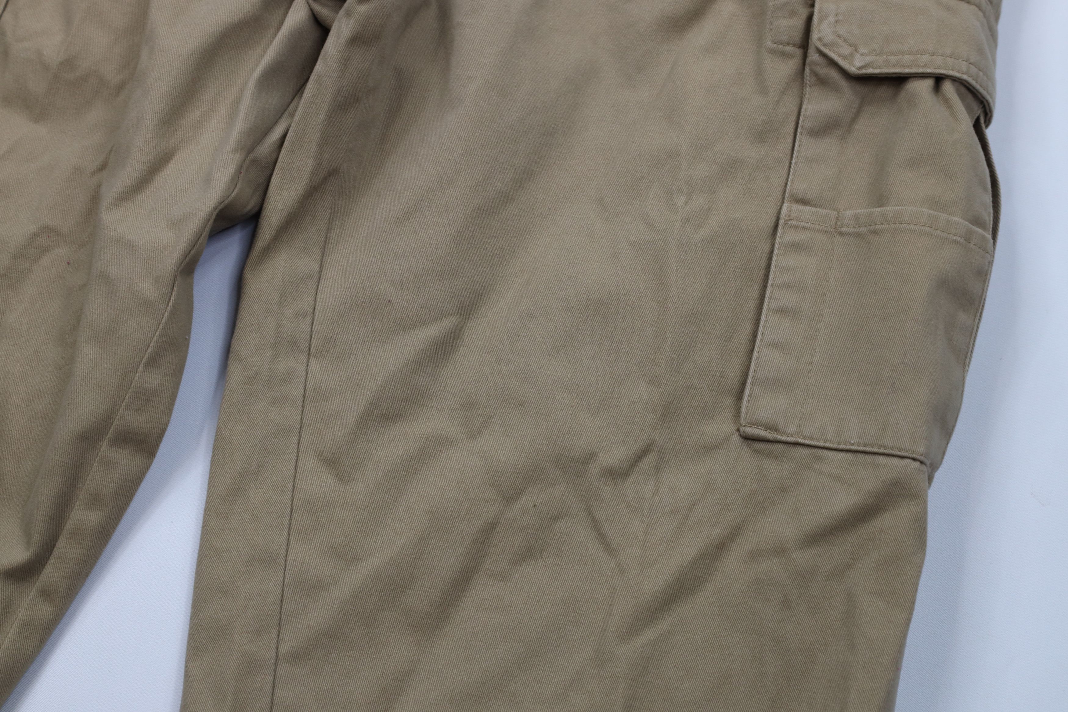 Cabelas Vintage 90s Cabelas Baggy Wide Leg Cargo Pants Beige Cotton Size US 38 / EU 54 - 5 Thumbnail