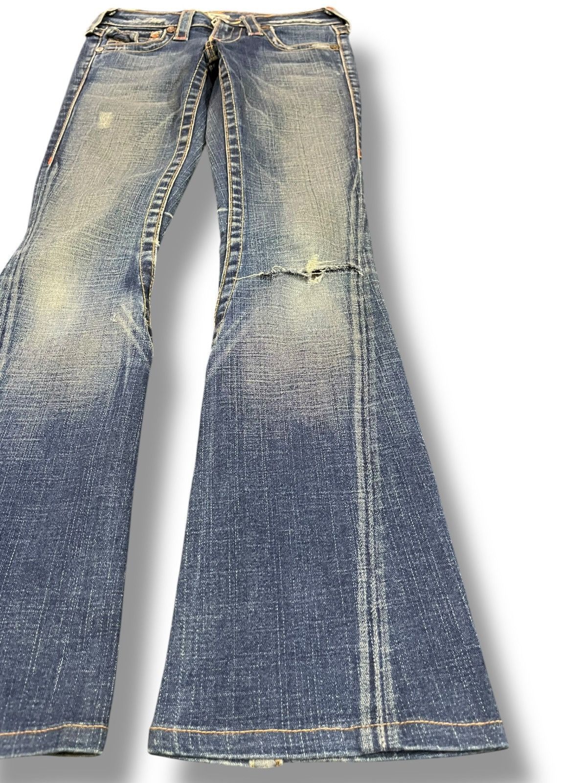 True Religion Vintage True Religion Joey Flare Clawmark Denim Size US 26 / EU 42 - 4 Thumbnail