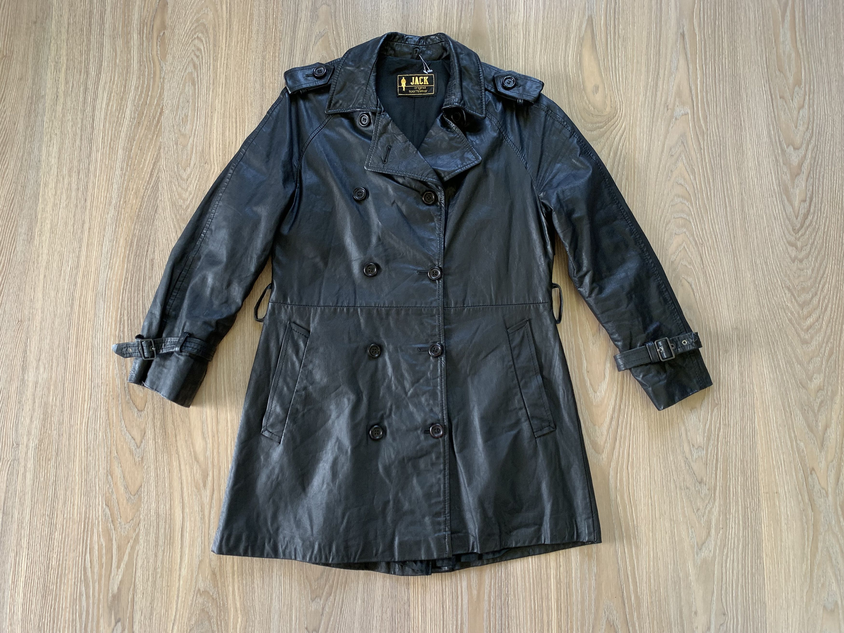 Genuine Leather × Vintage Jack Vintage Long Leather Jacket Size US S / EU 44-46 / 1 - 3 Thumbnail