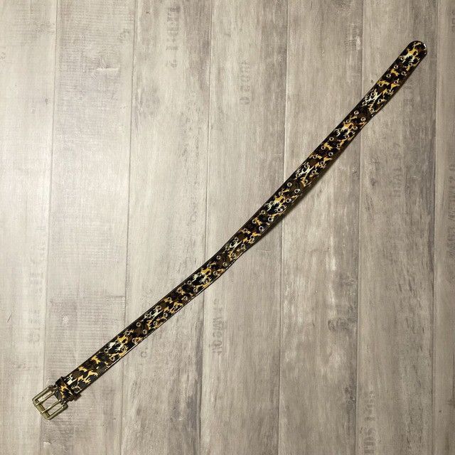 Bape 🔥Vintage🔥 BAPE Leopard Camo Belt a bathing ape NIGO Size ONE SIZE - 2 Thumbnail