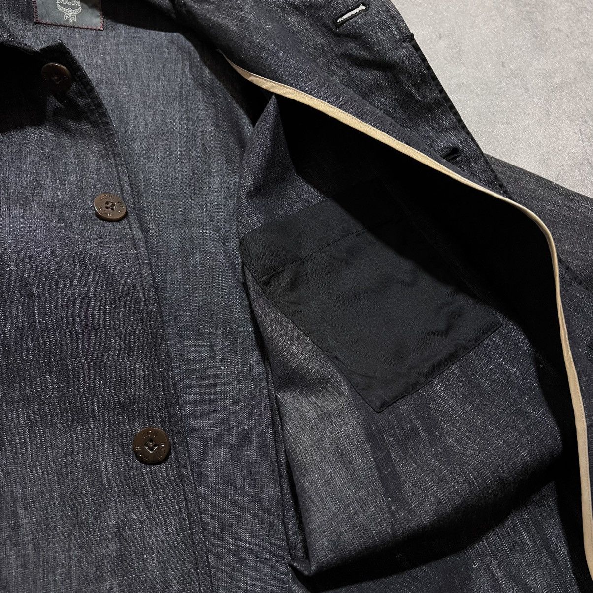 MCM MCM Indigo Cotton Linen Blend Light Chore Jacket Size US L / EU 52-54 / 3 - 6 Thumbnail