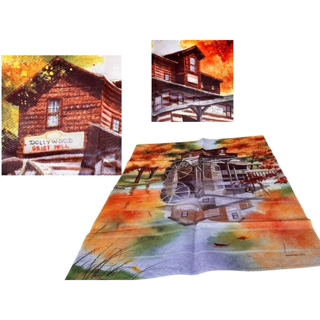 Evergreen Dollywood Grist Mill House Flag Evergreen 37 in x 26 in Ten Size ONE SIZE - 1 Thumbnail