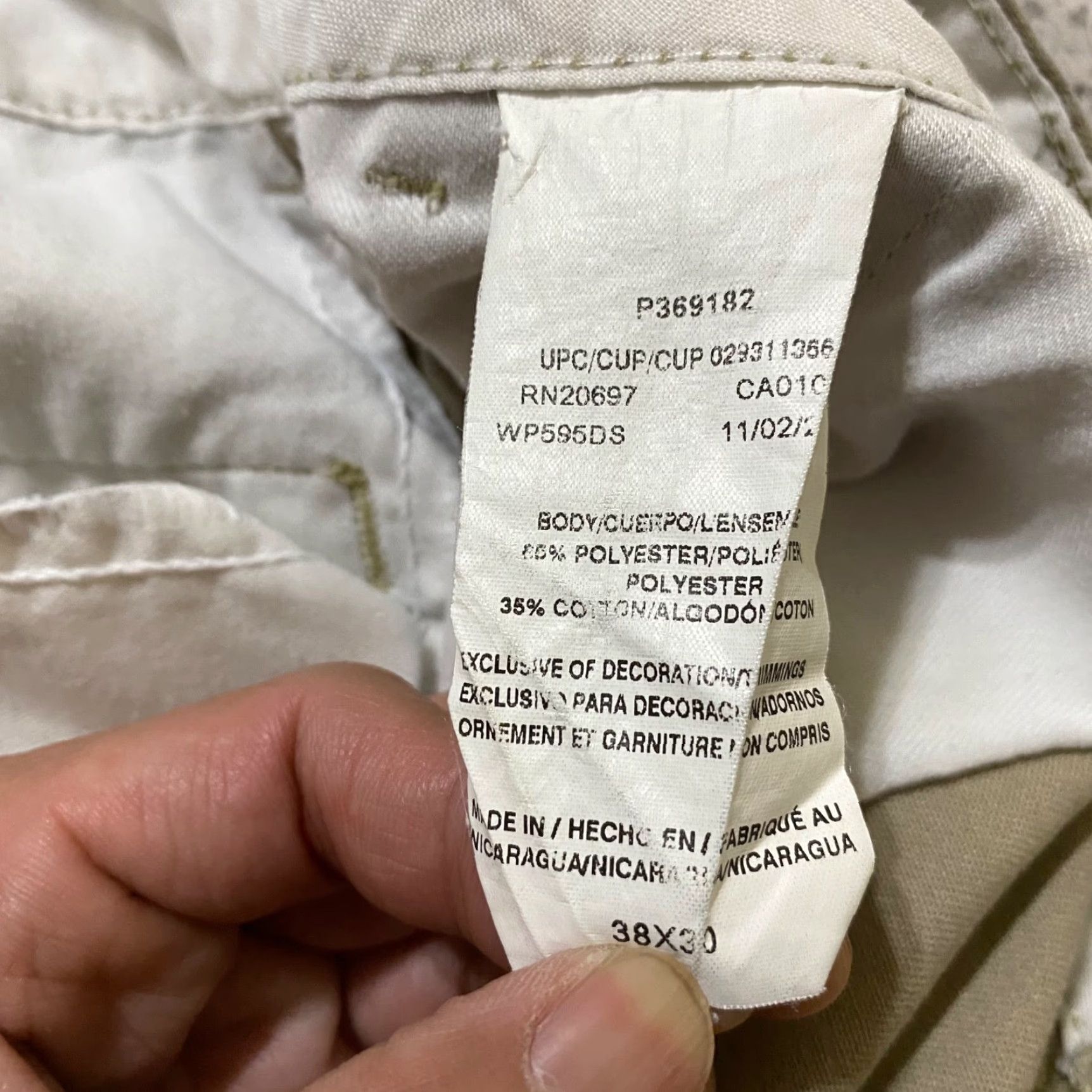 Dickies Dickies Mens Pants 38x30 Beige Cargo Straight Work Utility Flex Size US 38 / EU 54 - 4 Thumbnail
