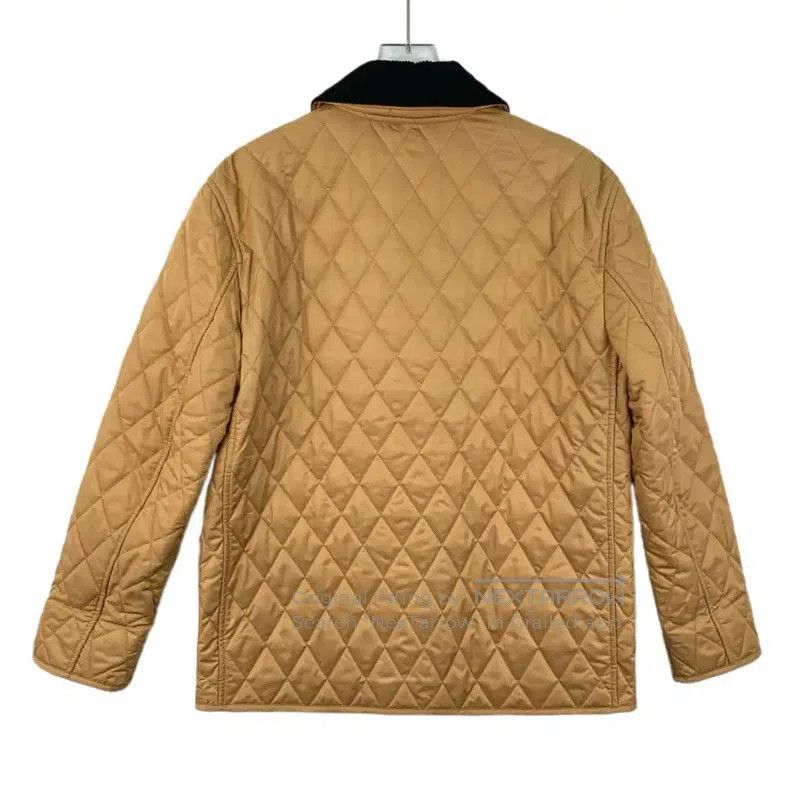 Burberry Burberry Quilted Cotton Jacket in Brown. Size M / US 6-8 / IT 42-44 - 1 Thumbnail