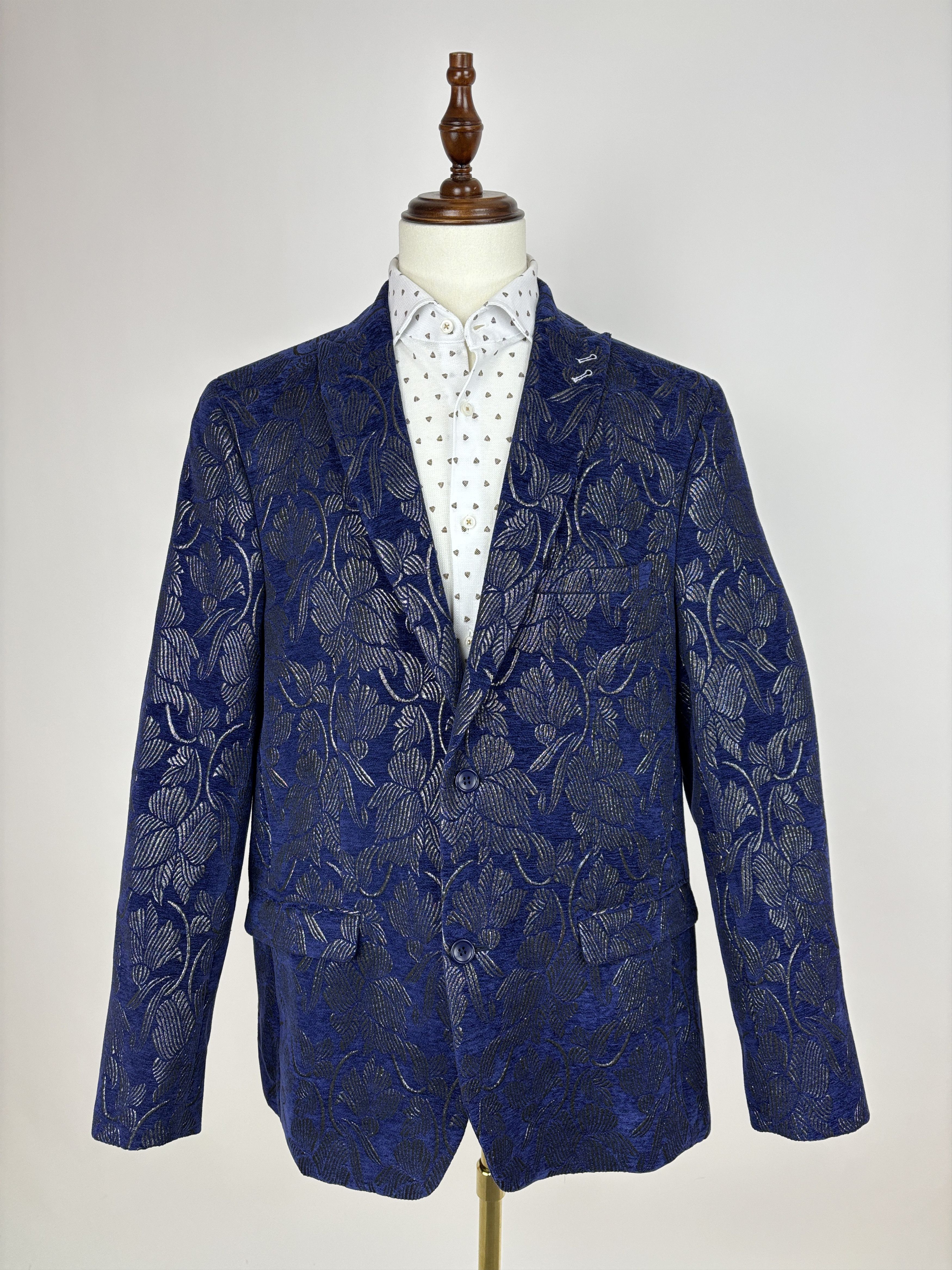 Joe Browns Joe Browns Silver Jacquard Blazer Size UK/US 46, EU 56 Size 46R - 1 Thumbnail