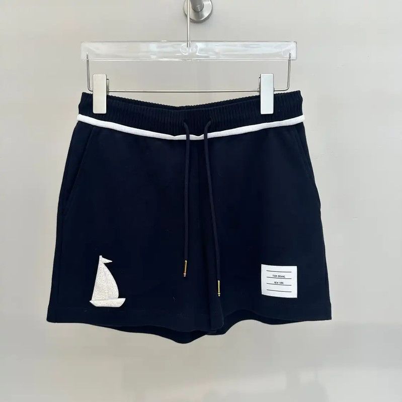 Thom Browne Thom Browne Summer Blue Cotton Women's Shorts 0089 Size 23" - 1 Thumbnail