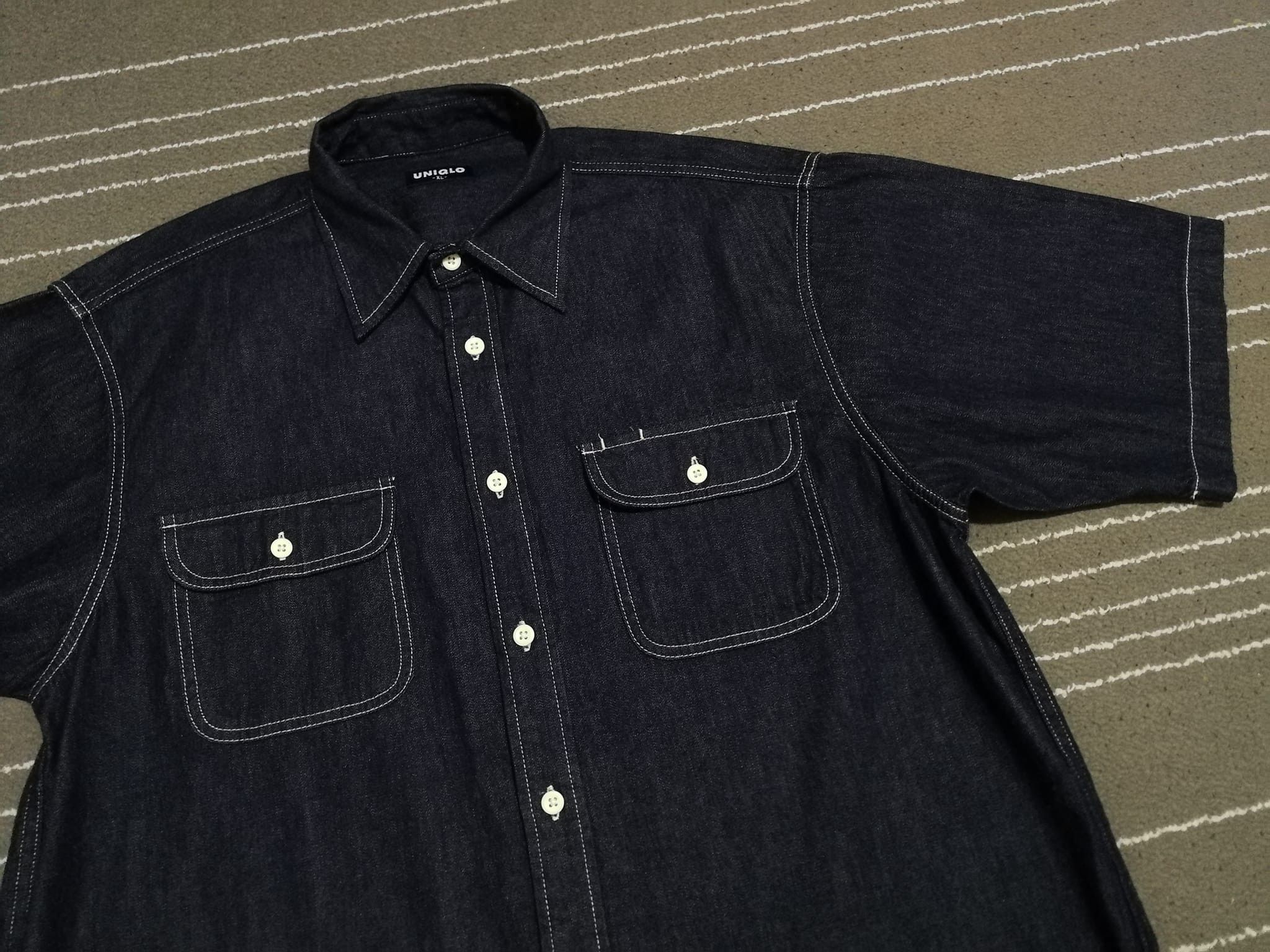 Japanese Brand × Uniqlo Vintage Uniqlo indigo denim XL 1798 Size US XL / EU 56 / 4 - 3 Thumbnail