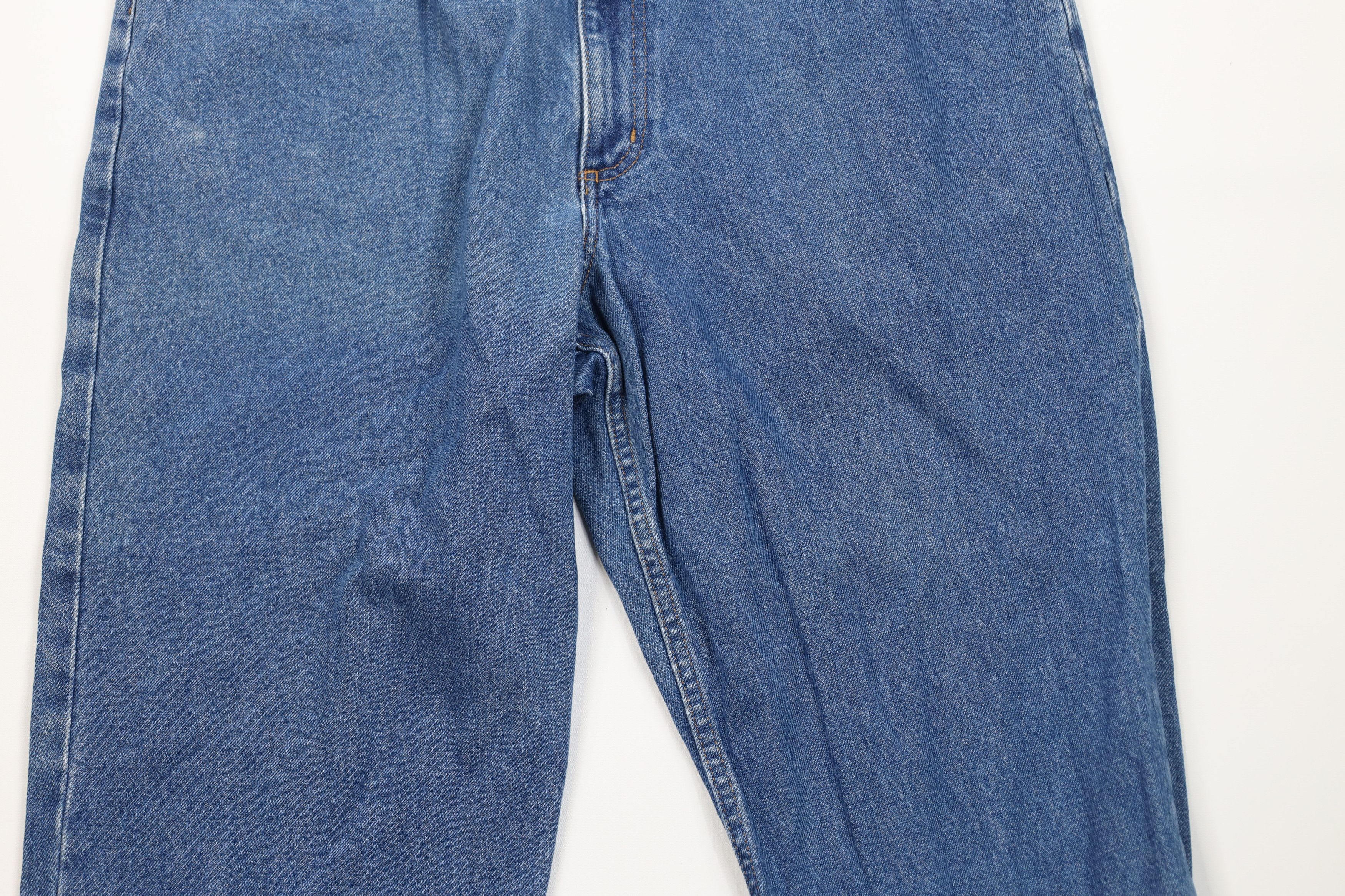 L.L. Bean Vintage LL Bean Waist Wide Leg Denim Jeans Blue Cotton Size US 38 / EU 54 - 3 Thumbnail