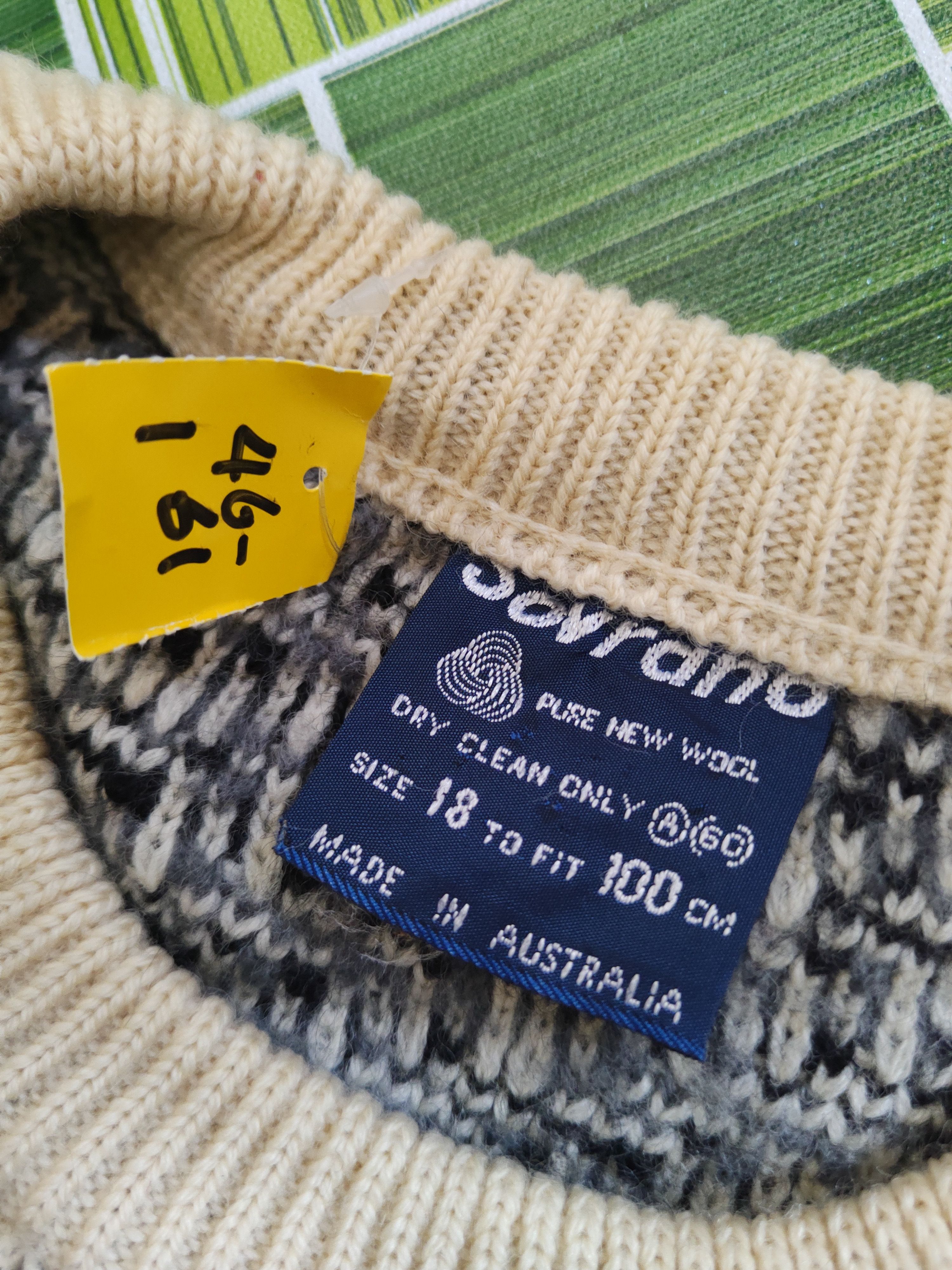 Vintage DL Sovrano Ivory Black Knitwear Sweatshirts #46-161 Size US L / EU 52-54 / 3 - 12 Thumbnail