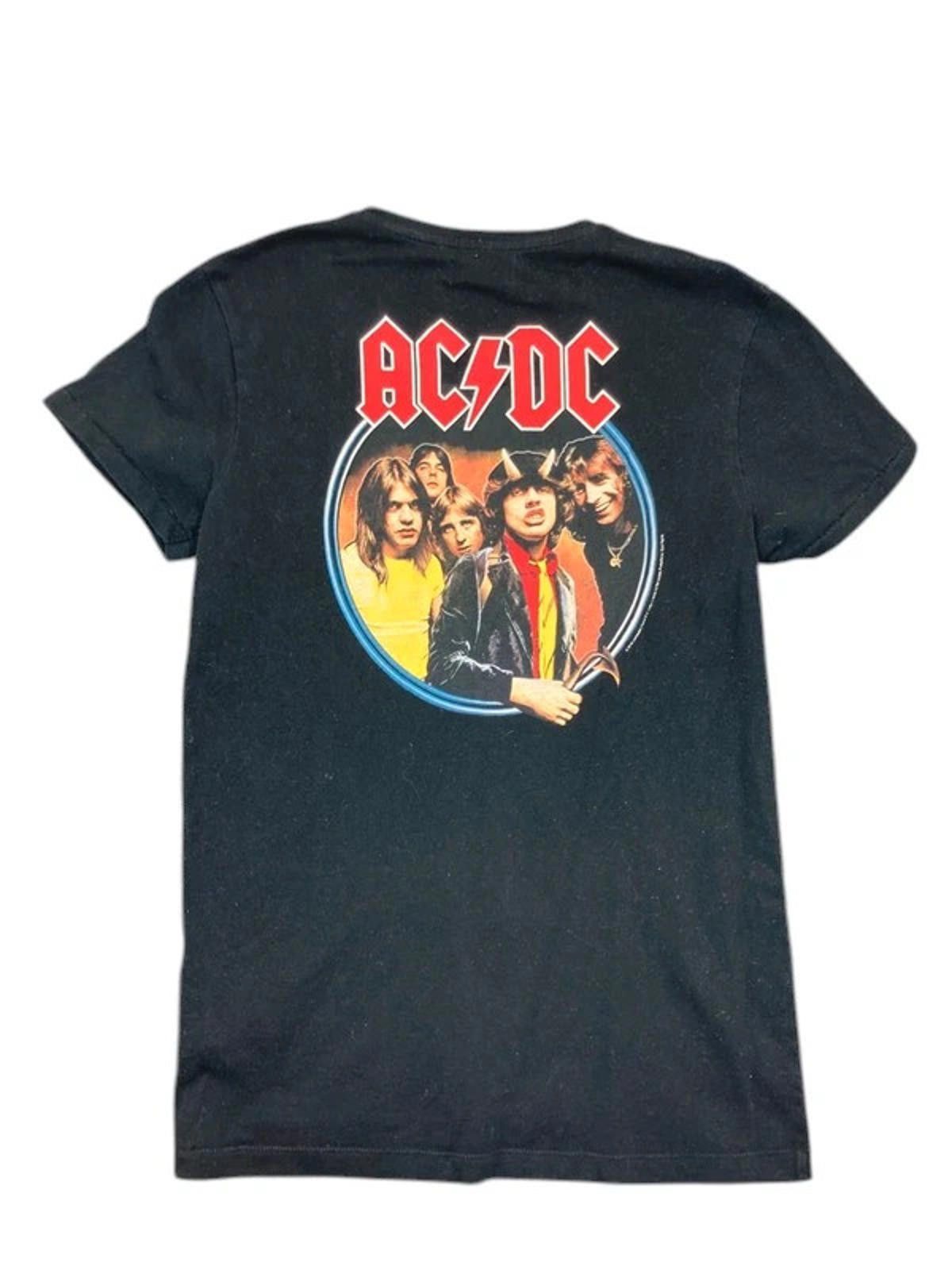 Designer Zara Man T-Shirt Mens AC/DC band Small S 2016 Black 90s Size US S / EU 44-46 / 1 - 1 Thumbnail