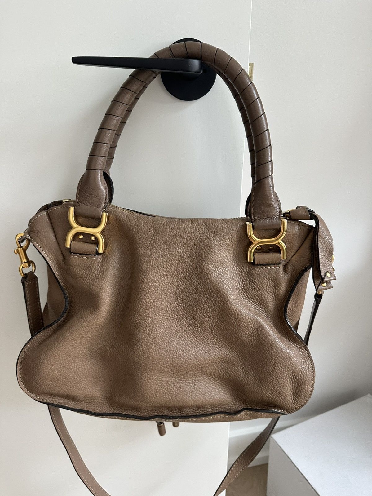 Chloe Chloé Leather Marcie Hobo - Medium Brown Leather Size ONE SIZE - 3 Thumbnail